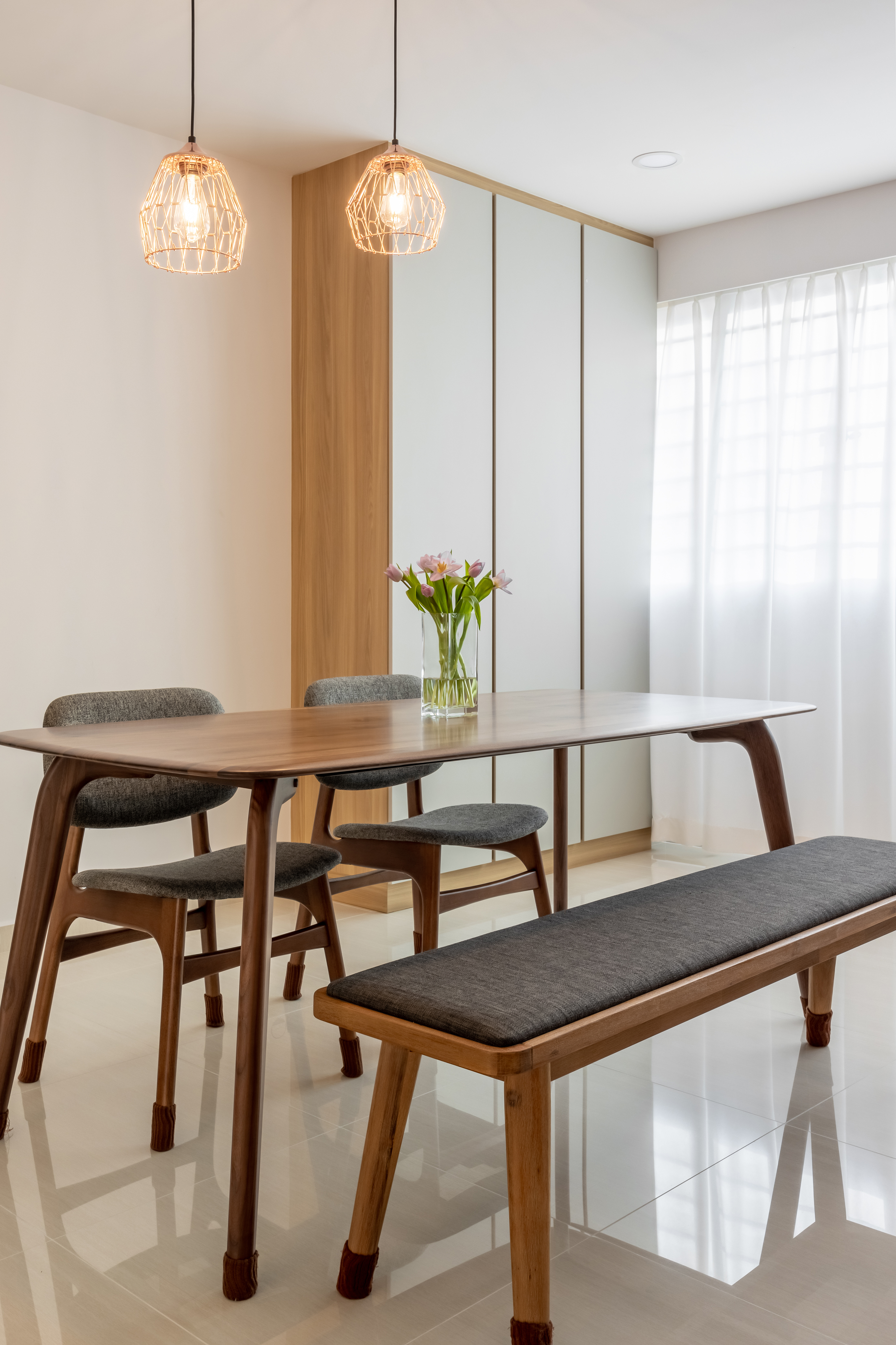 Minimalist Design - Dining Room - HDB 5 Room - Design by U-Home Interior Design Pte Ltd