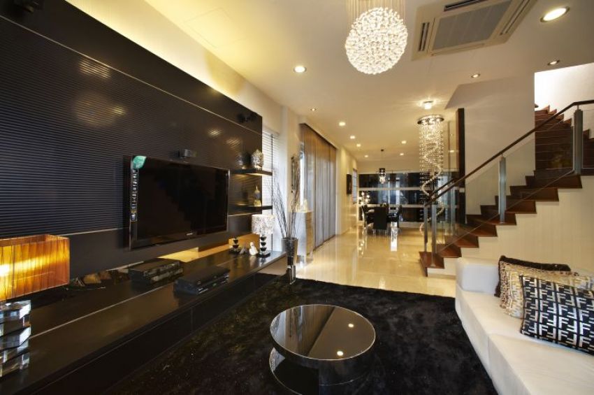 Contemporary, Modern Design - Living Room - Landed House - Design by U-Home Interior Design Pte Ltd