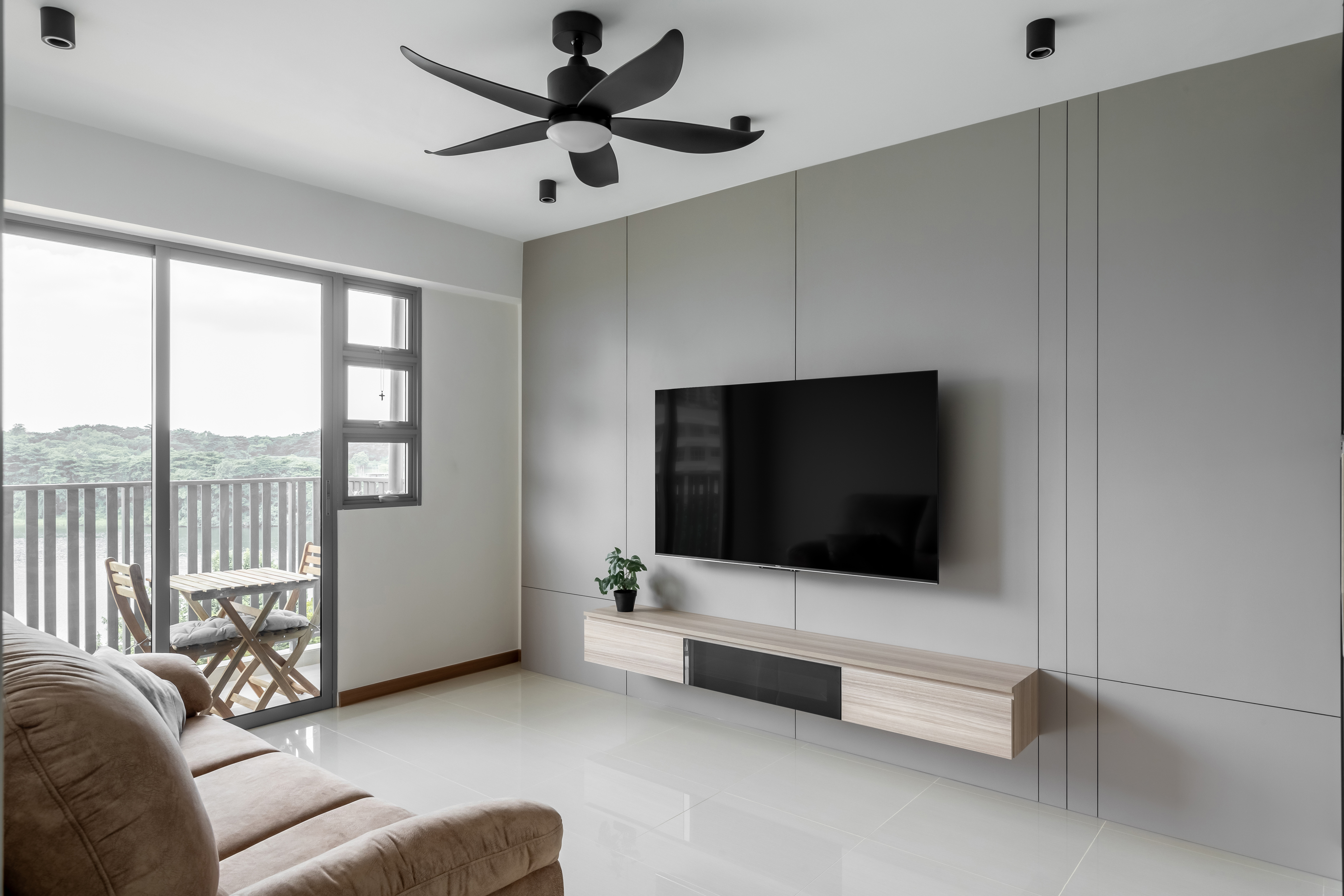 Contemporary, Minimalist, Modern Design - Living Room - HDB 4 Room - Design by U-Home Interior Design Pte Ltd