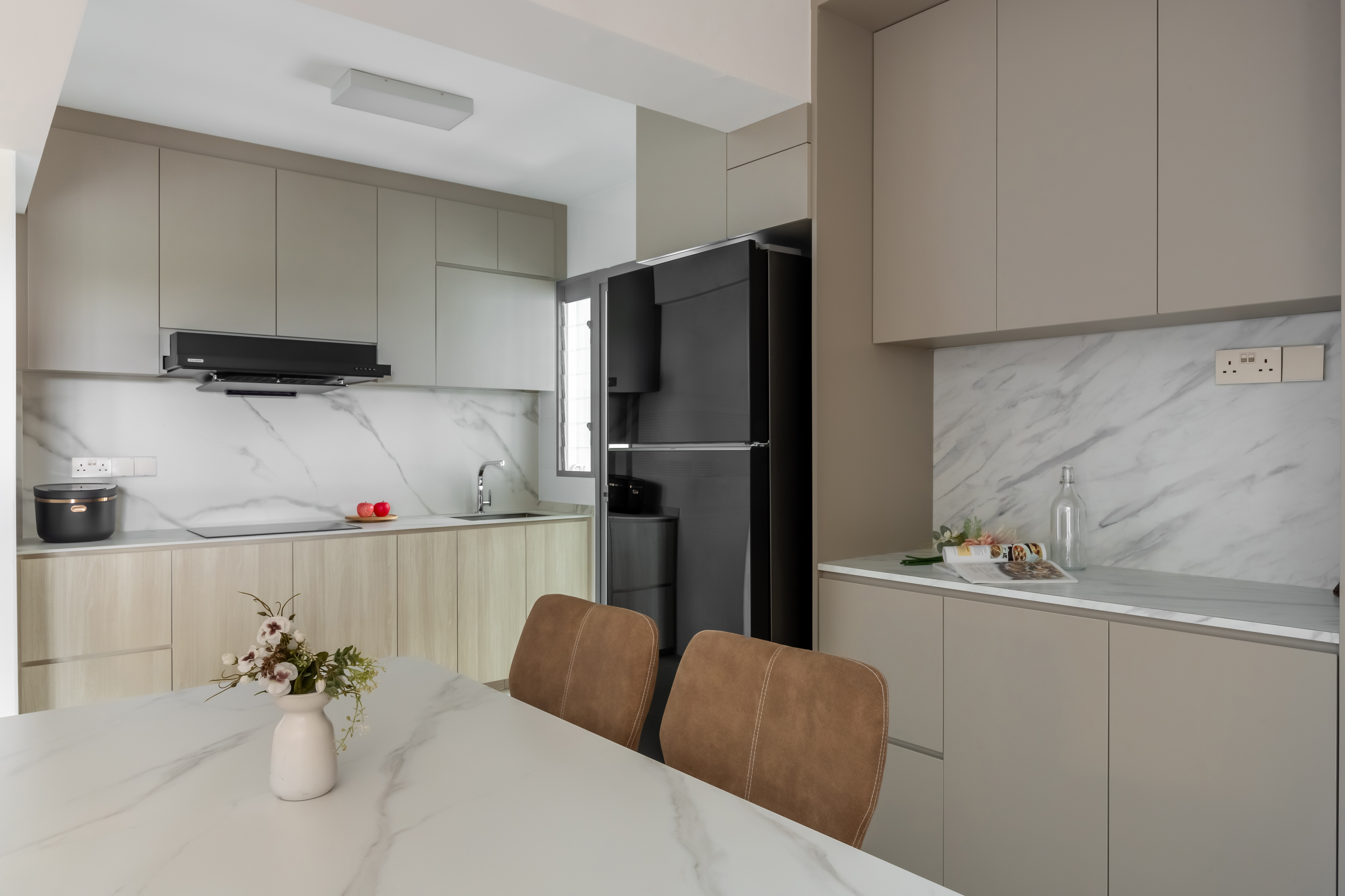 Contemporary, Minimalist, Modern Design - Dining Room - HDB 4 Room - Design by U-Home Interior Design Pte Ltd