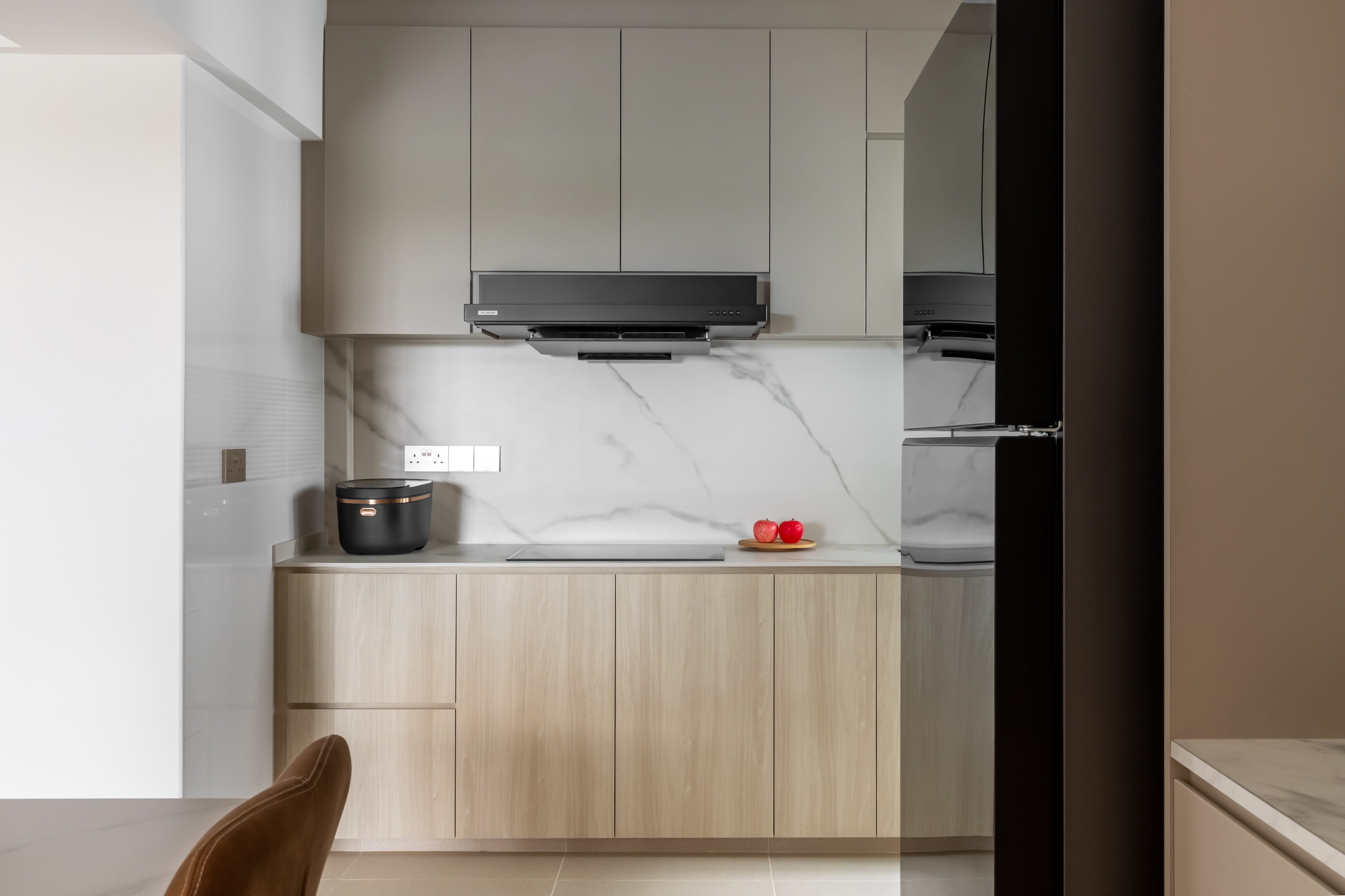 Contemporary, Minimalist, Modern Design - Kitchen - HDB 4 Room - Design by U-Home Interior Design Pte Ltd