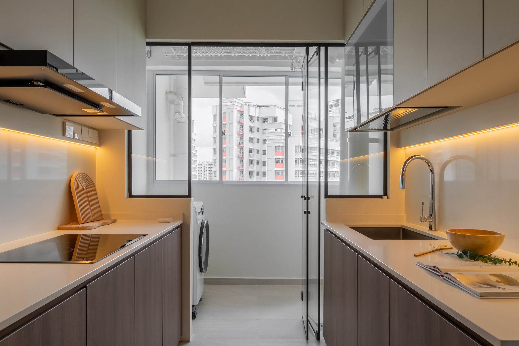 Minimalist, Modern, Scandinavian Design - Kitchen - HDB 4 Room - Design by U-Home Interior Design Pte Ltd