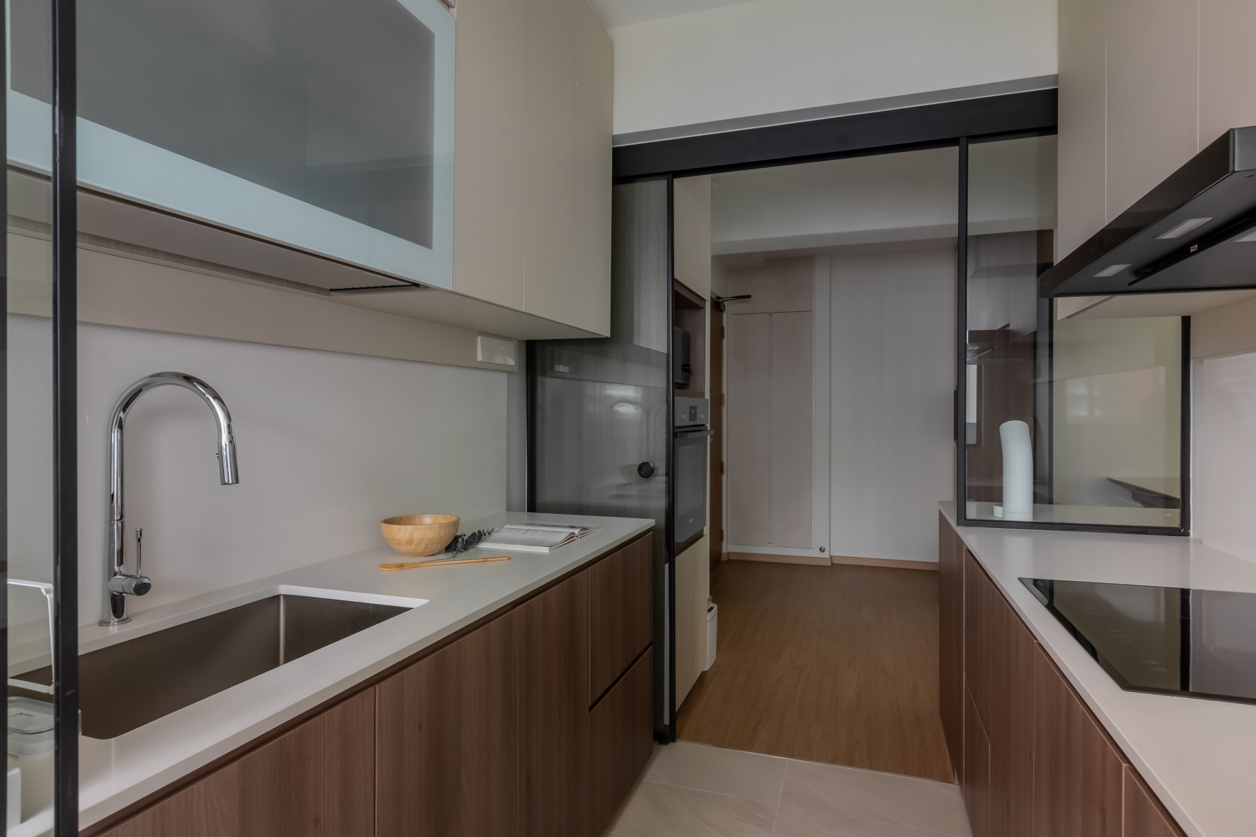 Minimalist, Modern, Scandinavian Design - Kitchen - HDB 4 Room - Design by U-Home Interior Design Pte Ltd
