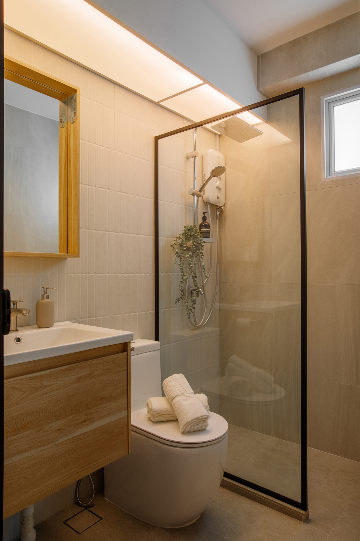 Minimalist, Modern, Scandinavian Design - Bathroom - HDB 4 Room - Design by U-Home Interior Design Pte Ltd