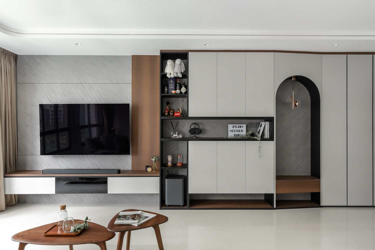 Contemporary, Modern Design - Living Room - HDB 5 Room - Design by U-Home Interior Design Pte Ltd