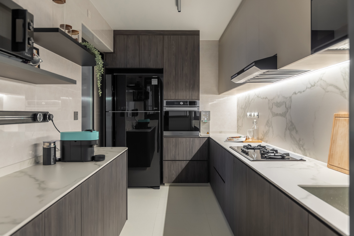 Contemporary, Modern Design - Kitchen - HDB 5 Room - Design by U-Home Interior Design Pte Ltd
