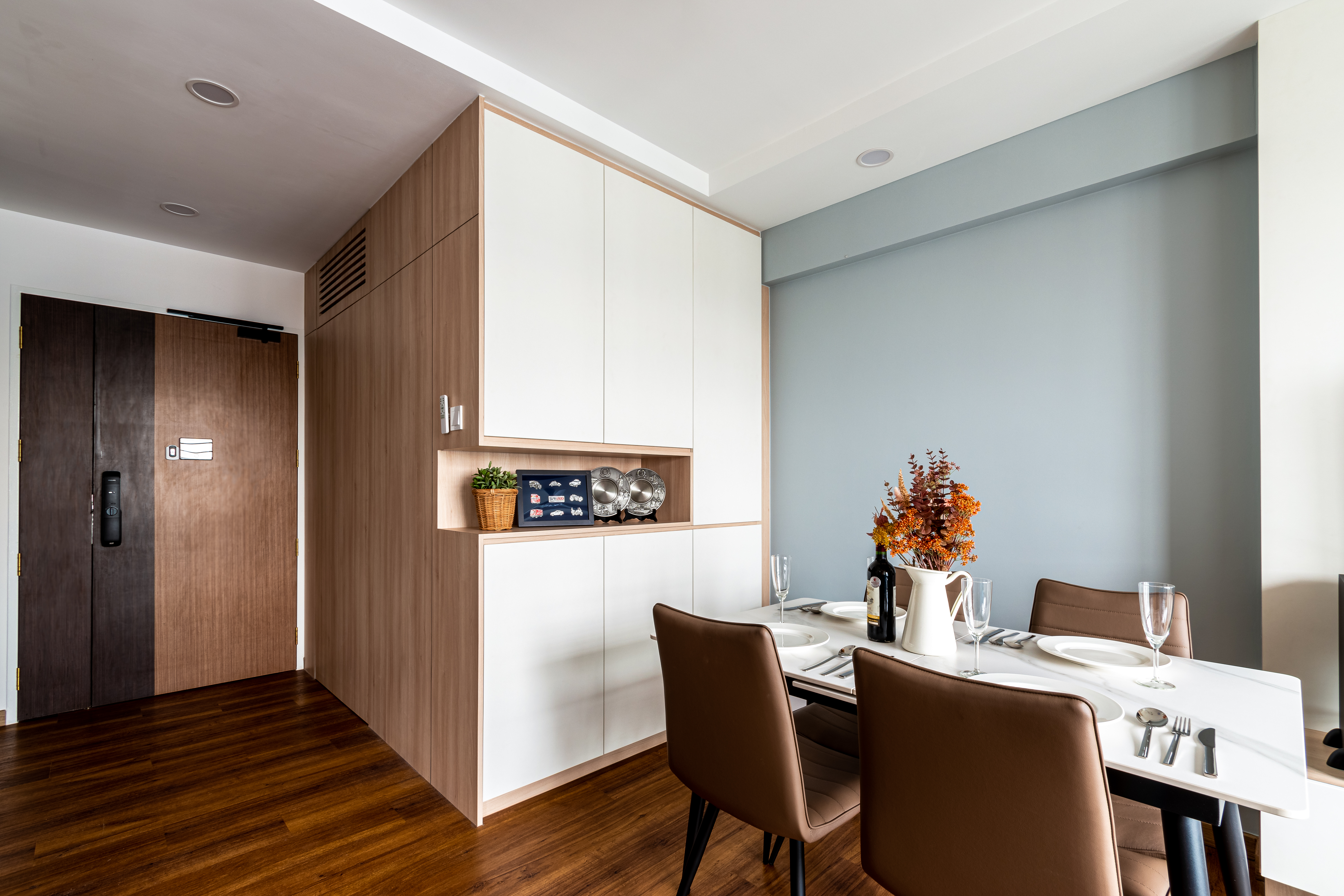 Minimalist, Modern, Scandinavian Design - Dining Room - HDB 3 Room - Design by U-Home Interior Design Pte Ltd