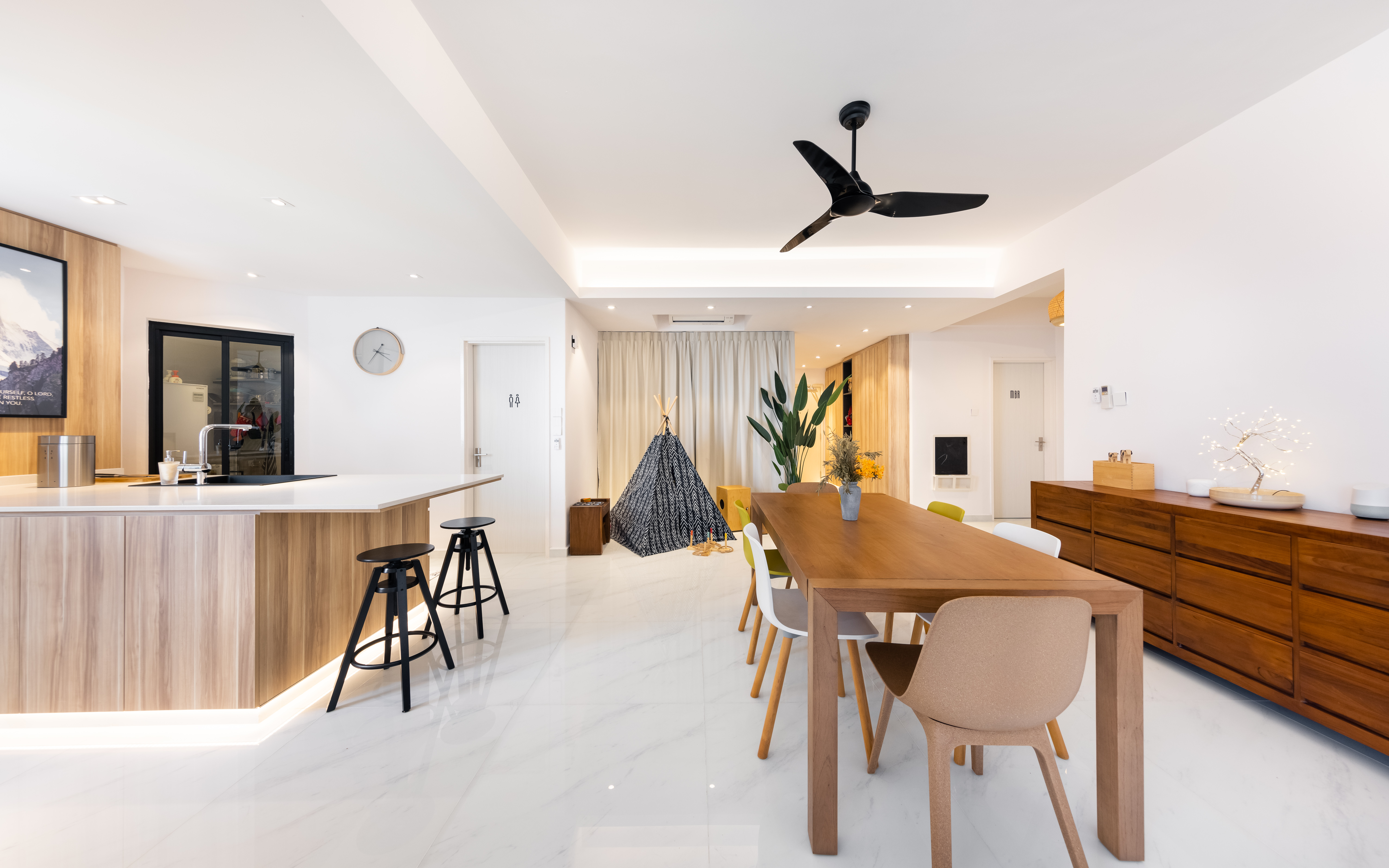 Minimalist, Scandinavian Design - Living Room - Condominium - Design by U-Home Interior Design Pte Ltd