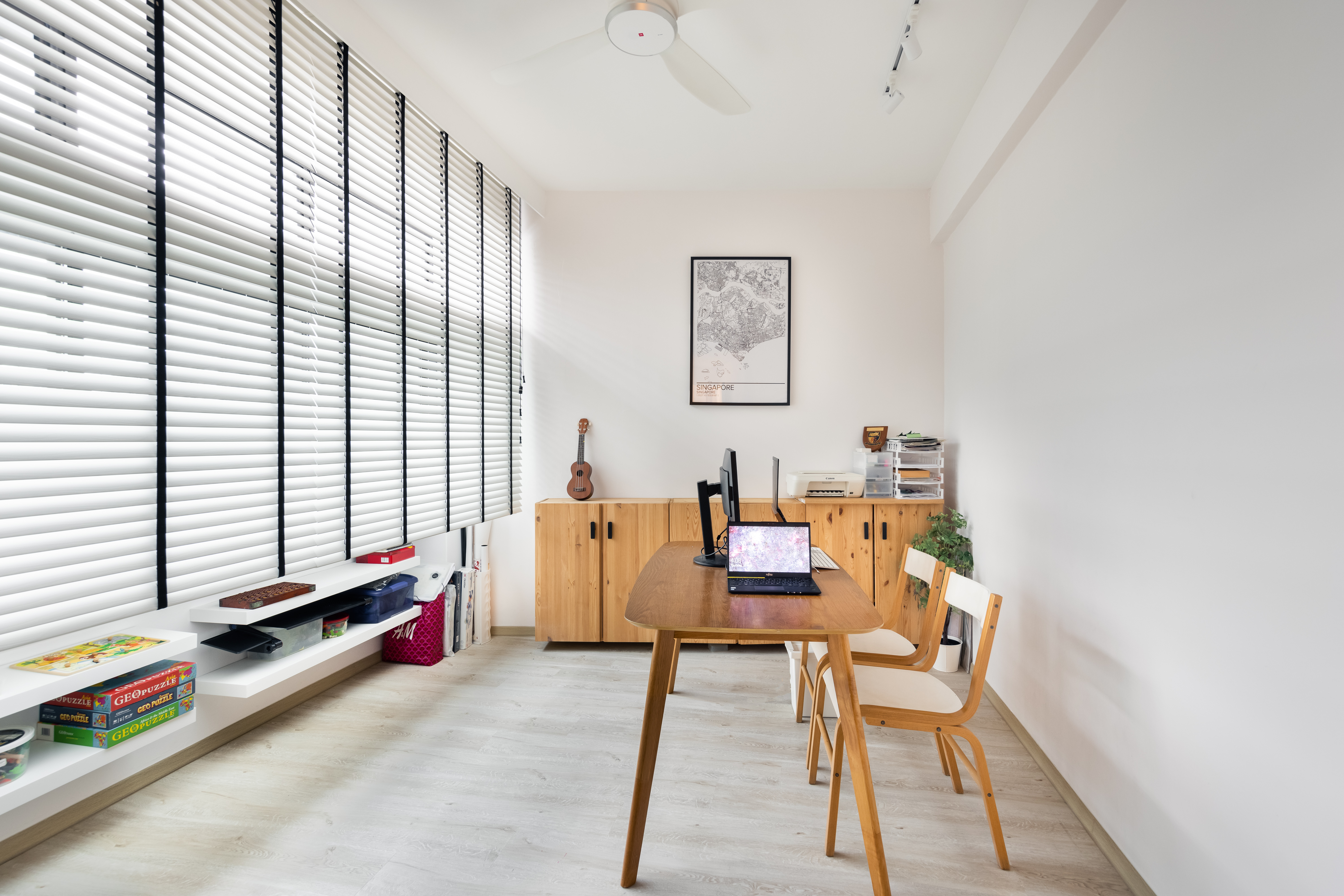 Minimalist, Scandinavian Design - Study Room - Condominium - Design by U-Home Interior Design Pte Ltd