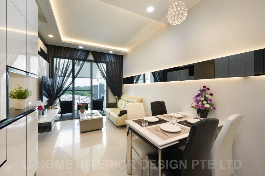 Contemporary, Modern Design - Dining Room - Condominium - Design by U-Home Interior Design Pte Ltd