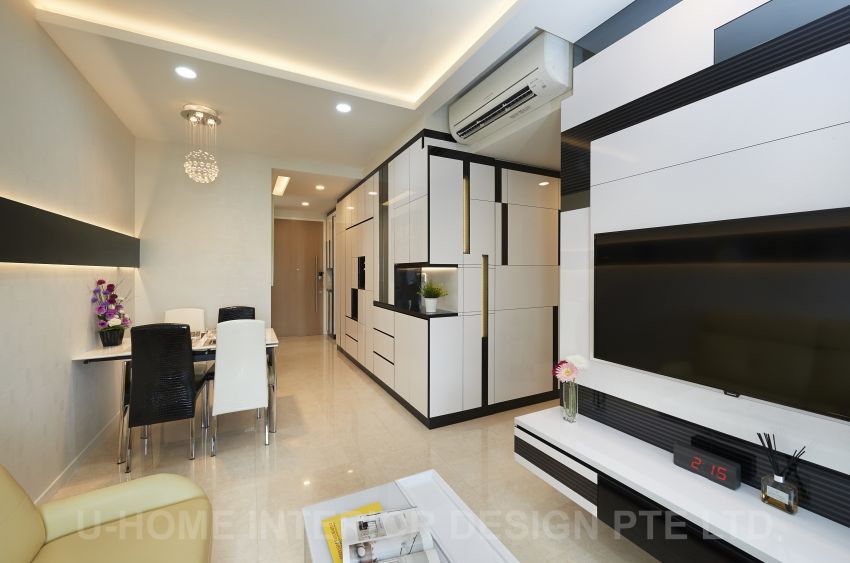 Contemporary, Modern Design - Living Room - Condominium - Design by U-Home Interior Design Pte Ltd