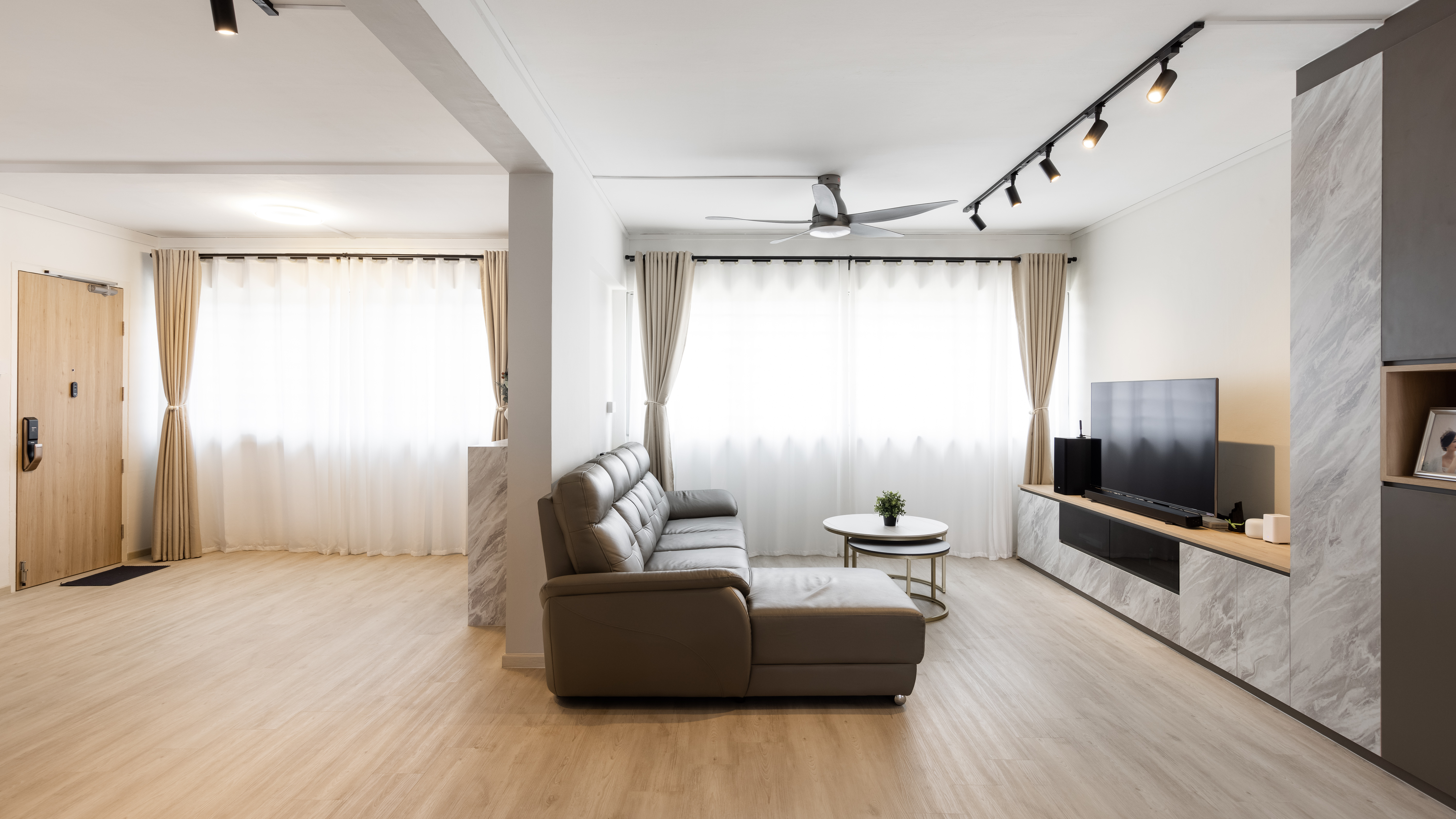 Modern, Scandinavian Design - Living Room - HDB 5 Room - Design by U-Home Interior Design Pte Ltd