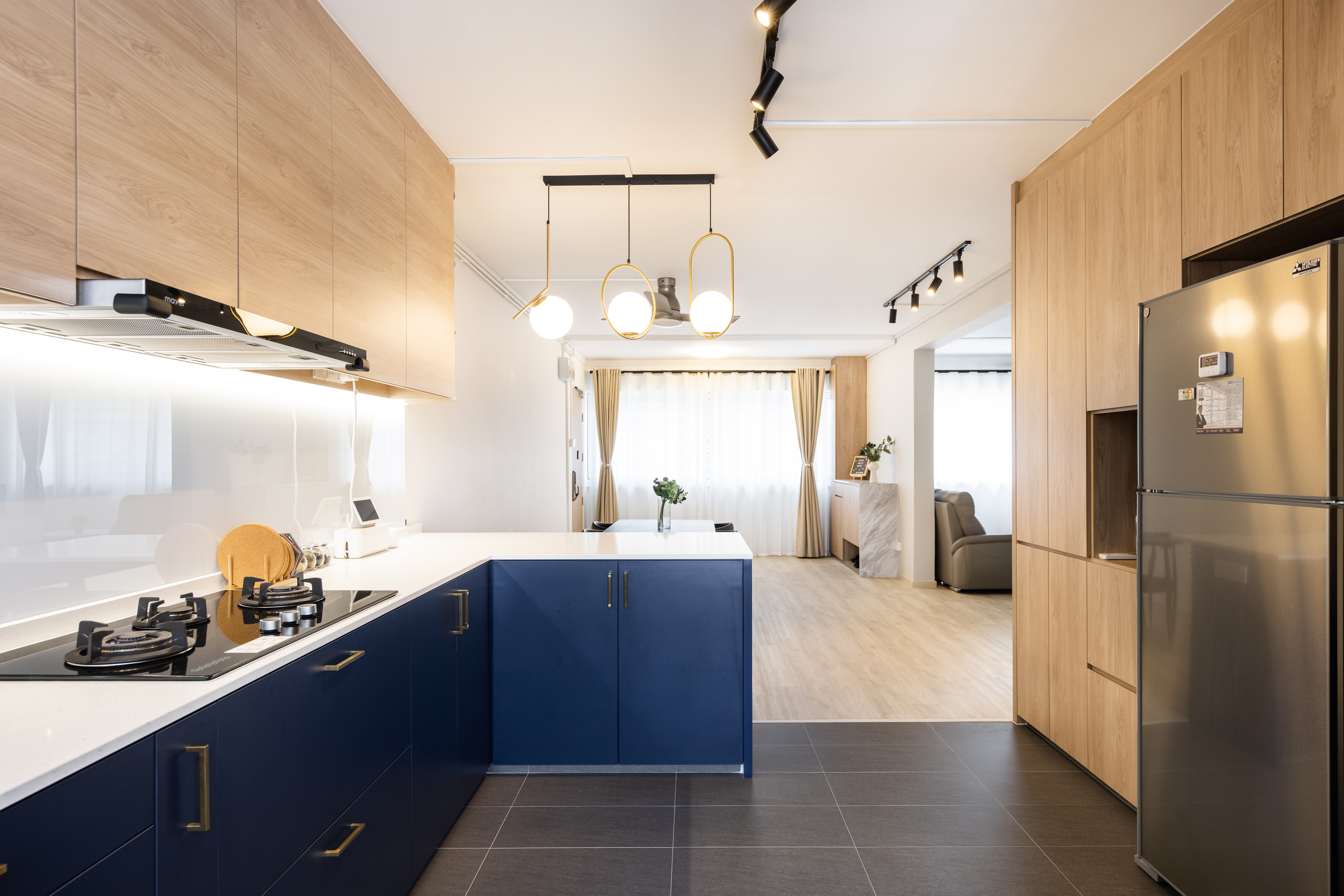 Modern, Scandinavian Design - Kitchen - HDB 5 Room - Design by U-Home Interior Design Pte Ltd