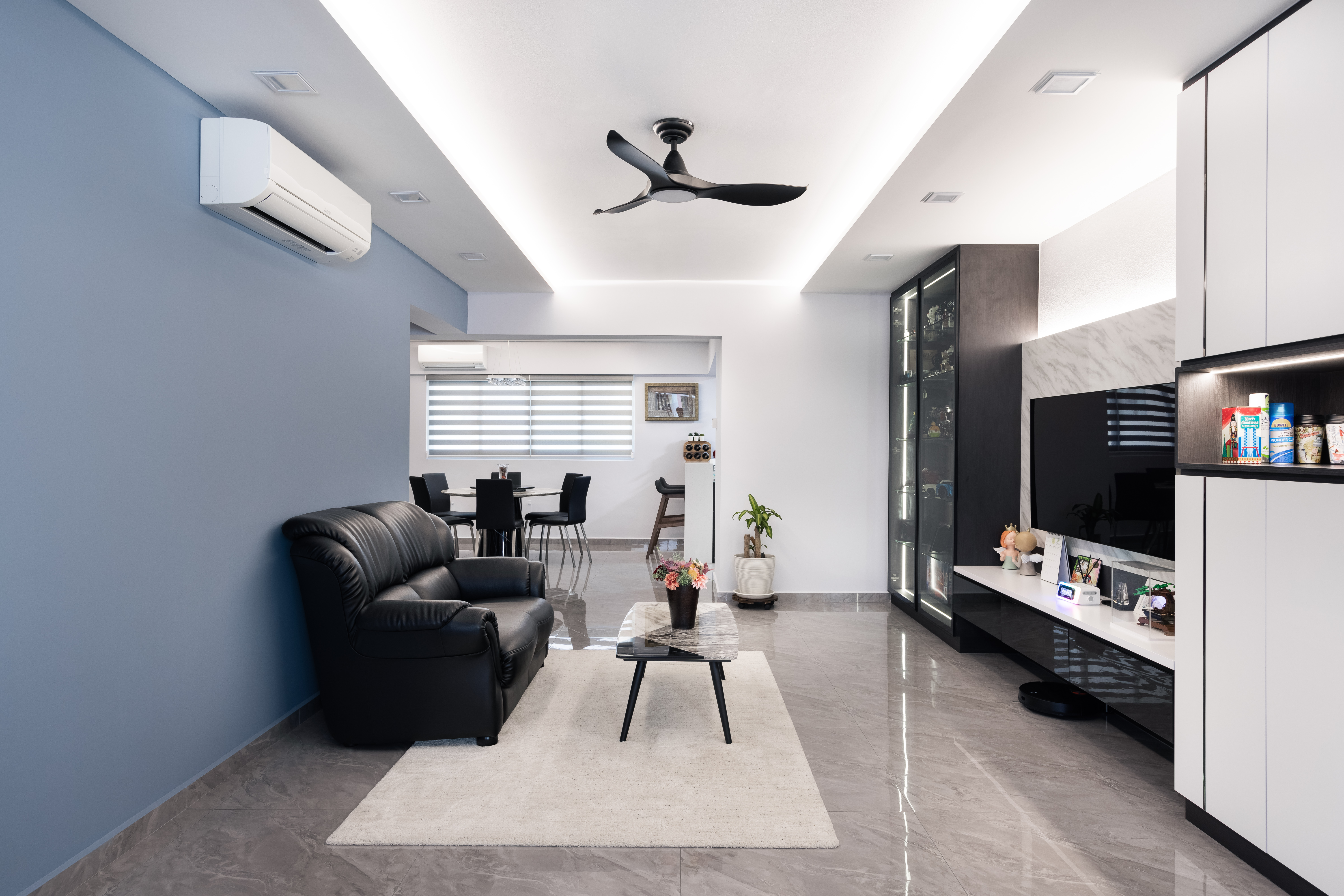 Contemporary, Modern Design - Living Room - HDB 5 Room - Design by U-Home Interior Design Pte Ltd