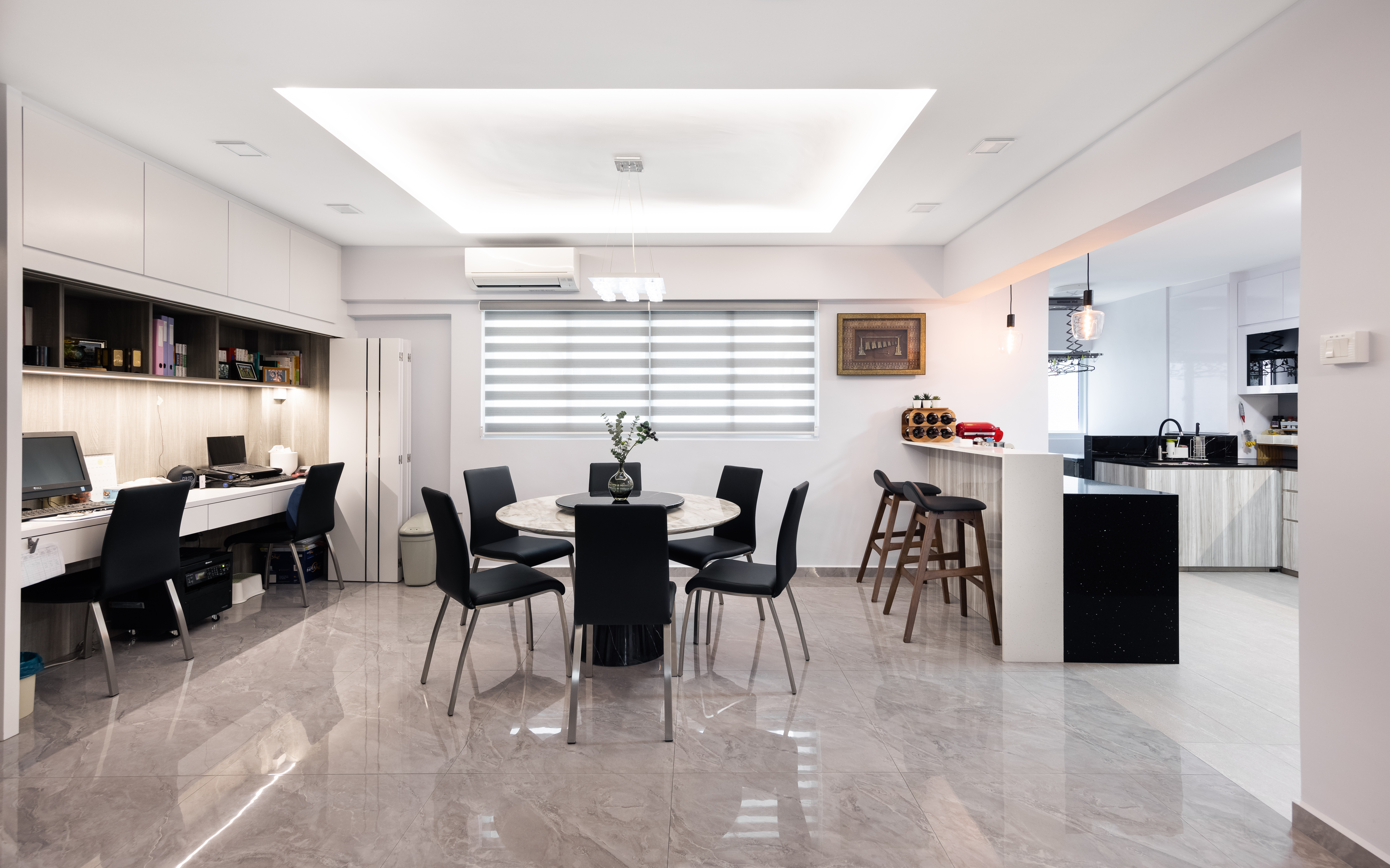 Contemporary, Modern Design - Dining Room - HDB 5 Room - Design by U-Home Interior Design Pte Ltd