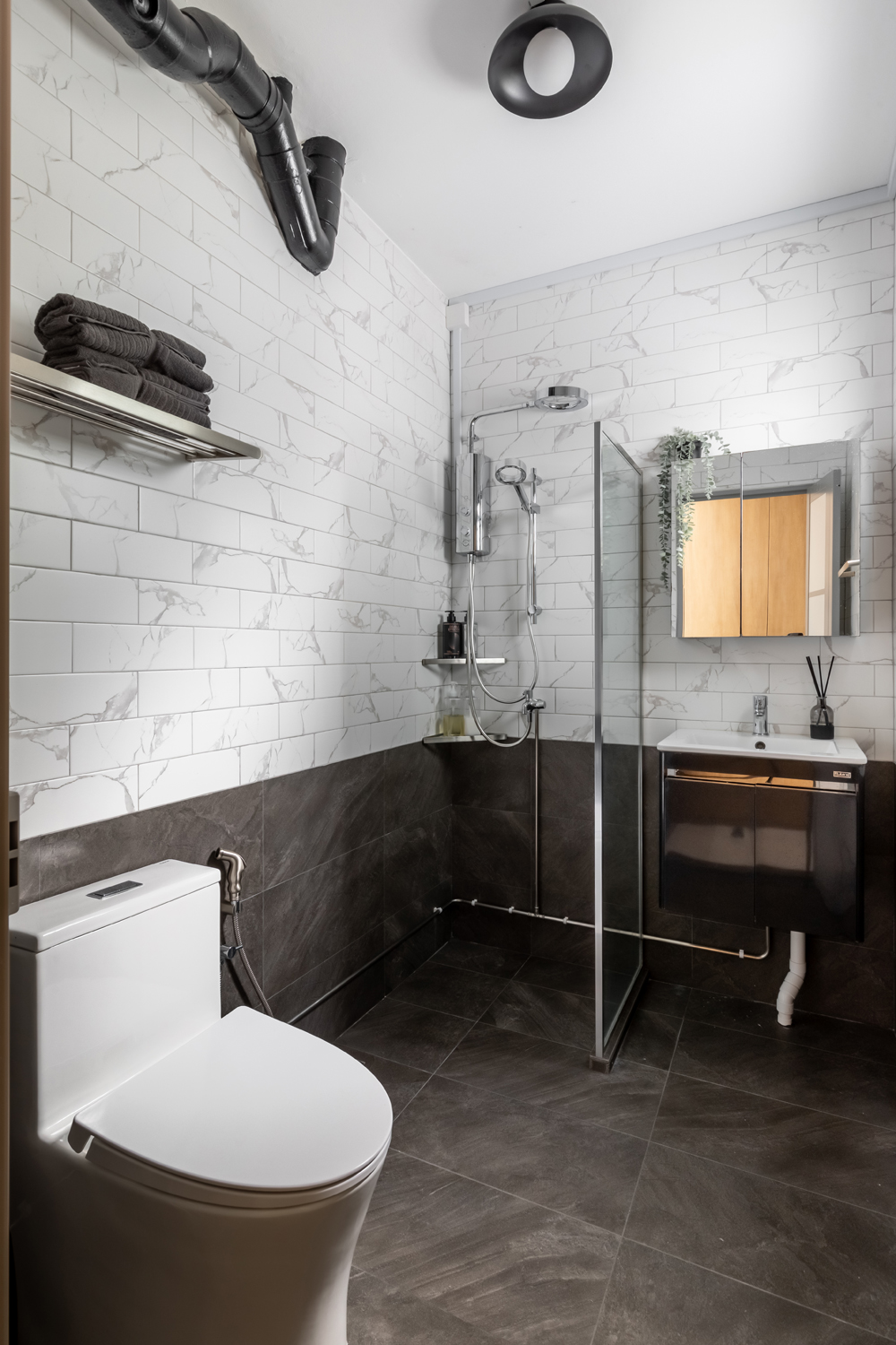 Industrial, Others, Scandinavian Design - Bathroom - HDB 4 Room - Design by U-Home Interior Design Pte Ltd