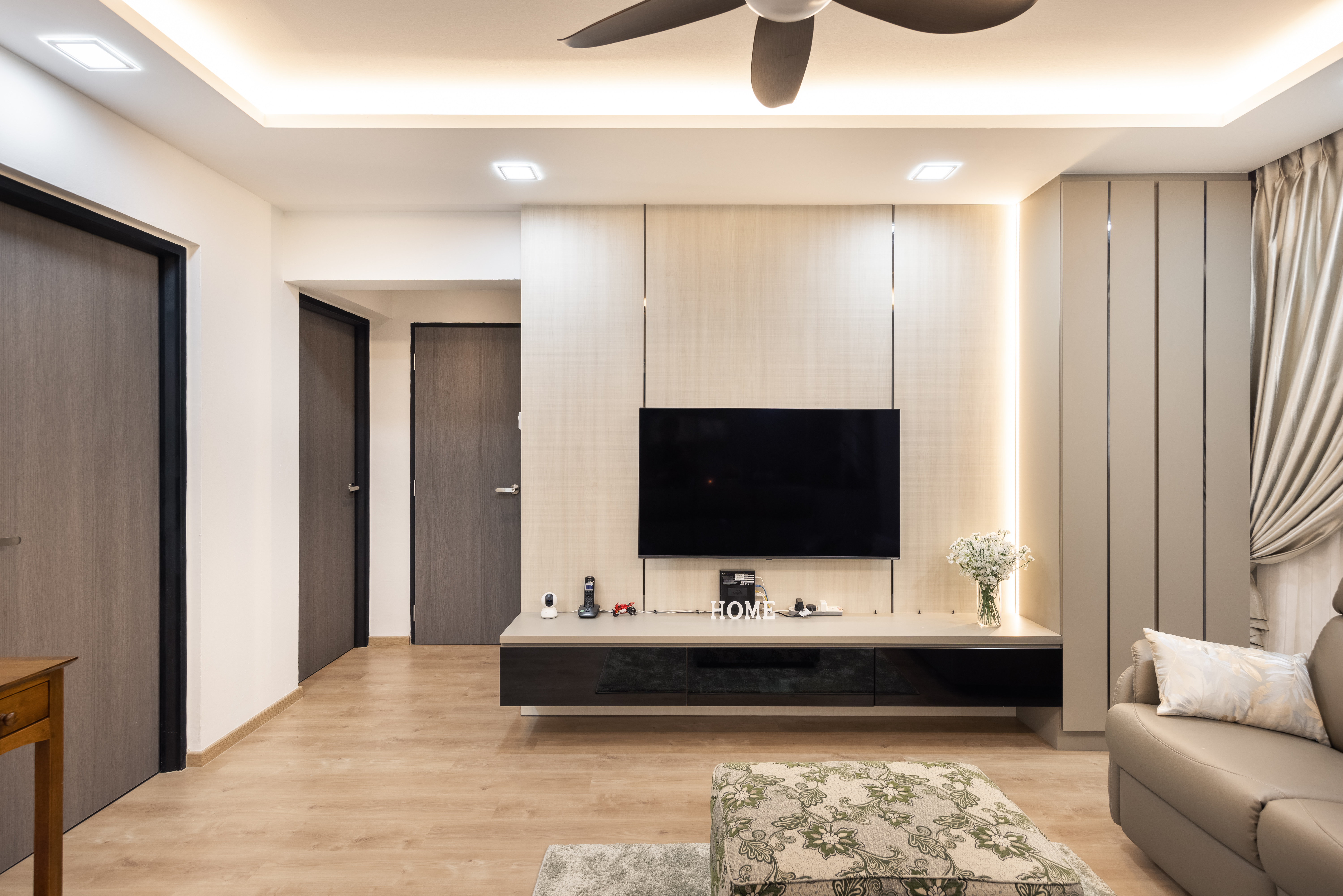 Modern, Scandinavian Design - Living Room - HDB 5 Room - Design by U-Home Interior Design Pte Ltd