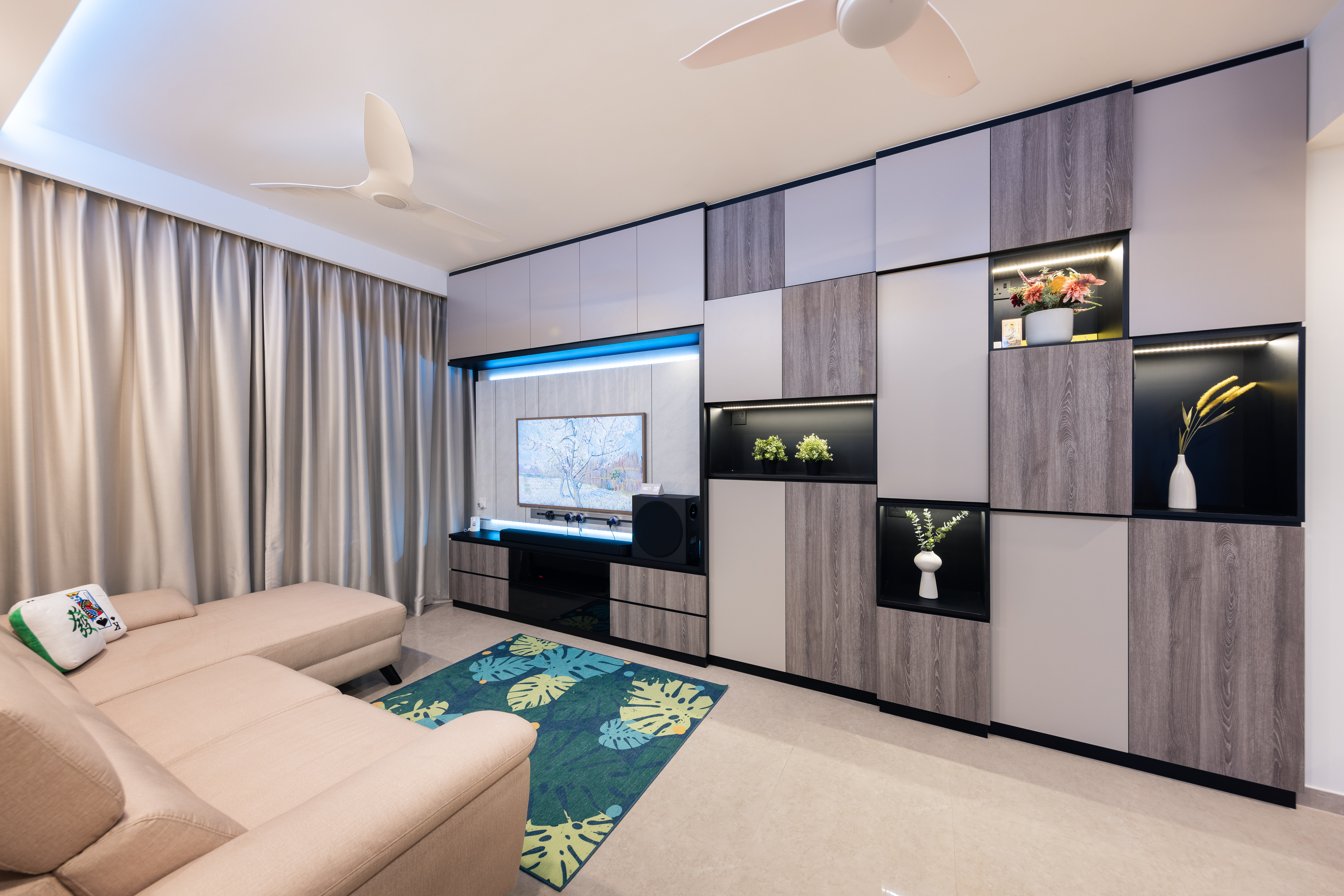 Modern Design - Living Room - Condominium - Design by U-Home Interior Design Pte Ltd