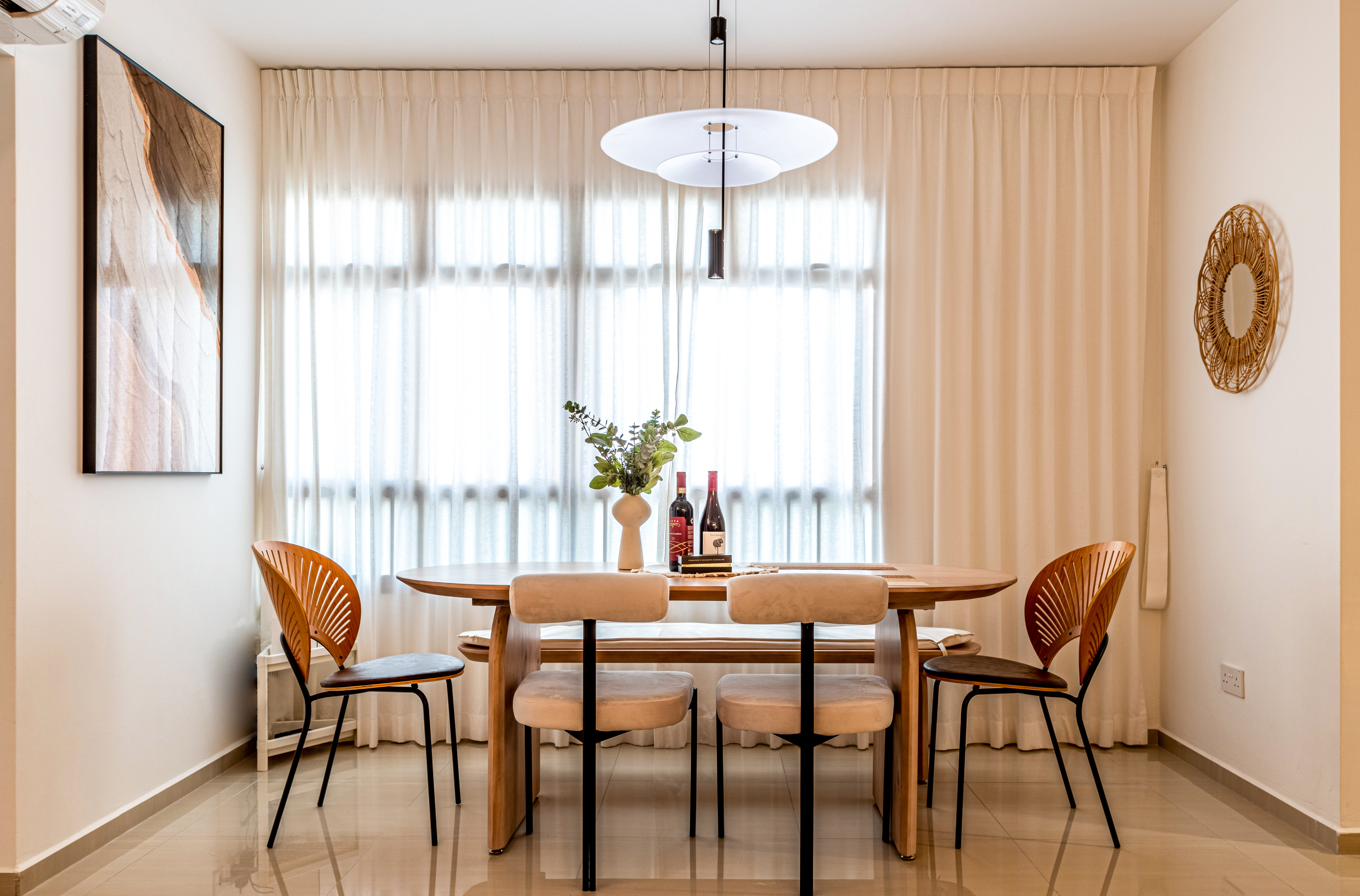 Scandinavian Design - Dining Room - HDB 4 Room - Design by U-Home Interior Design Pte Ltd