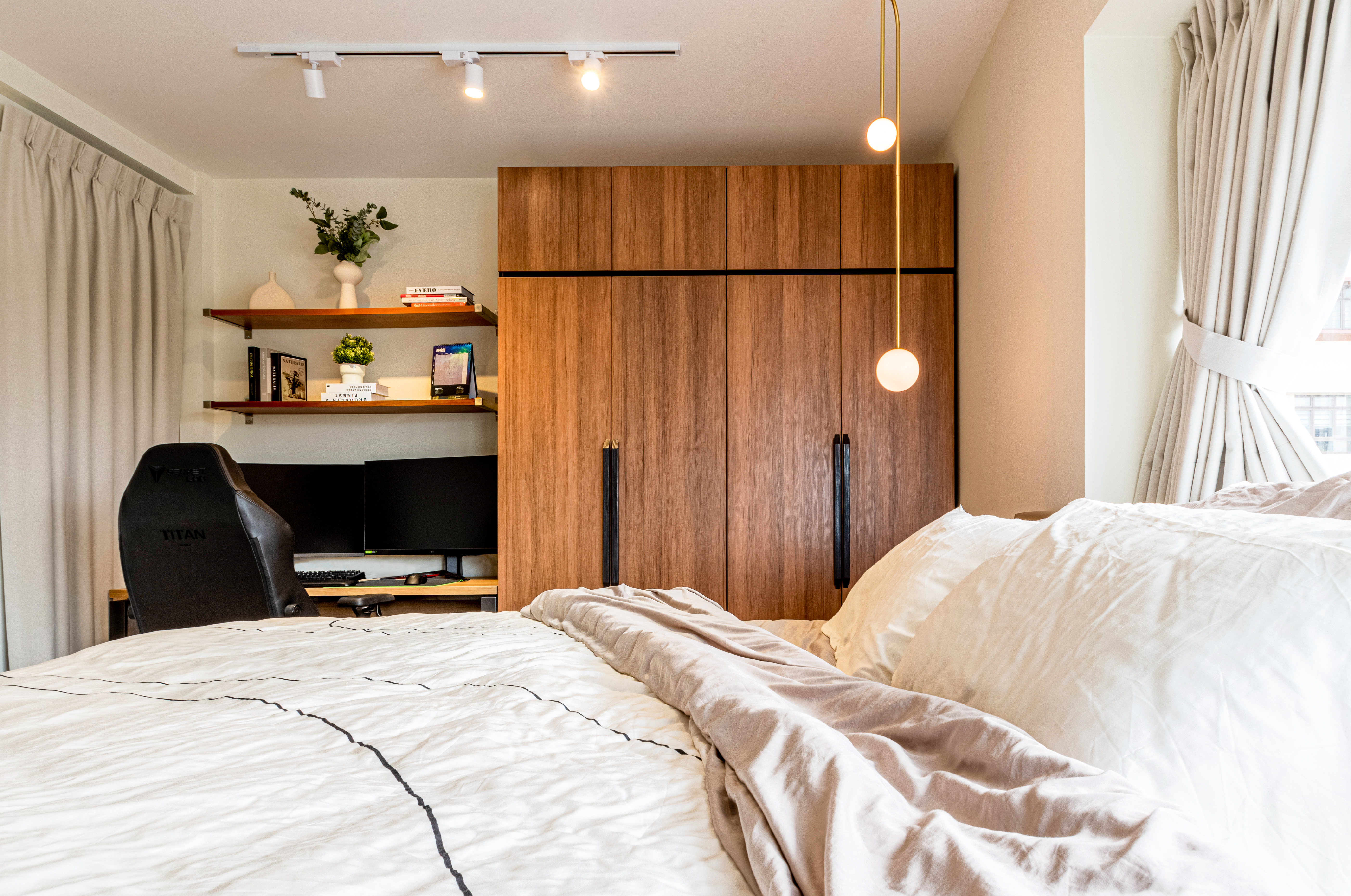 Scandinavian Design - Bedroom - HDB 4 Room - Design by U-Home Interior Design Pte Ltd