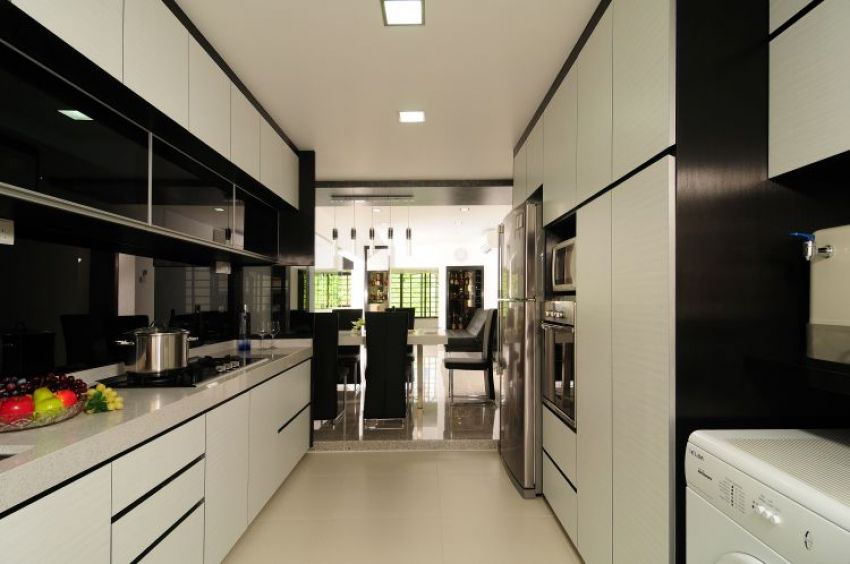 Contemporary, Modern Design - Kitchen - HDB 5 Room - Design by U-Home Interior Design Pte Ltd