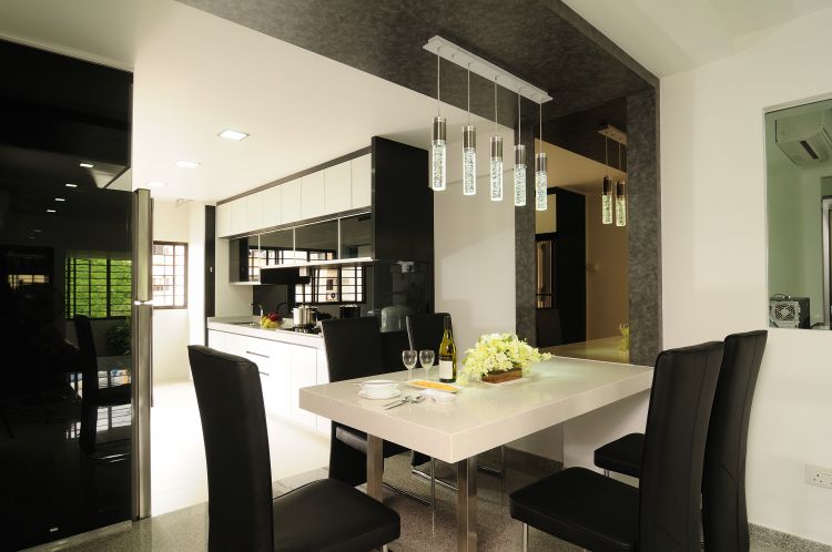 Contemporary, Modern Design - Dining Room - HDB 5 Room - Design by U-Home Interior Design Pte Ltd