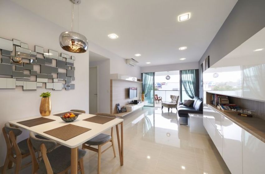 Minimalist, Modern Design - Dining Room - Condominium - Design by U-Home Interior Design Pte Ltd