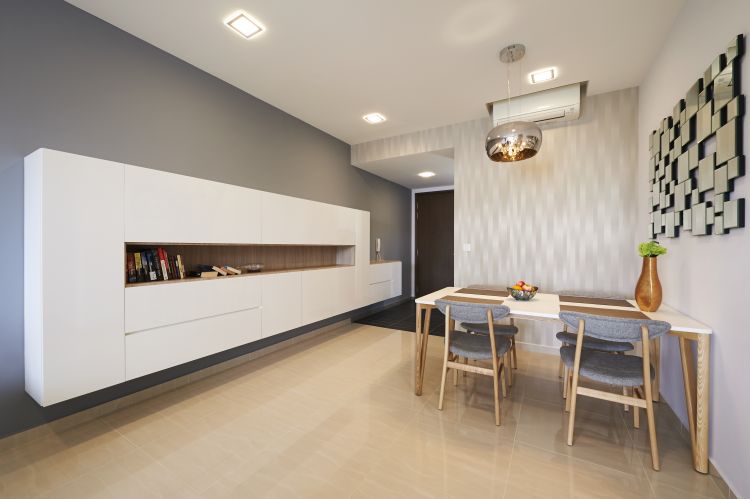 Minimalist, Modern Design - Dining Room - Condominium - Design by U-Home Interior Design Pte Ltd