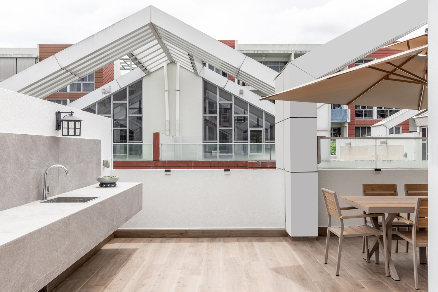 Contemporary, Modern Design - Balcony - Condominium - Design by U-Home Interior Design Pte Ltd
