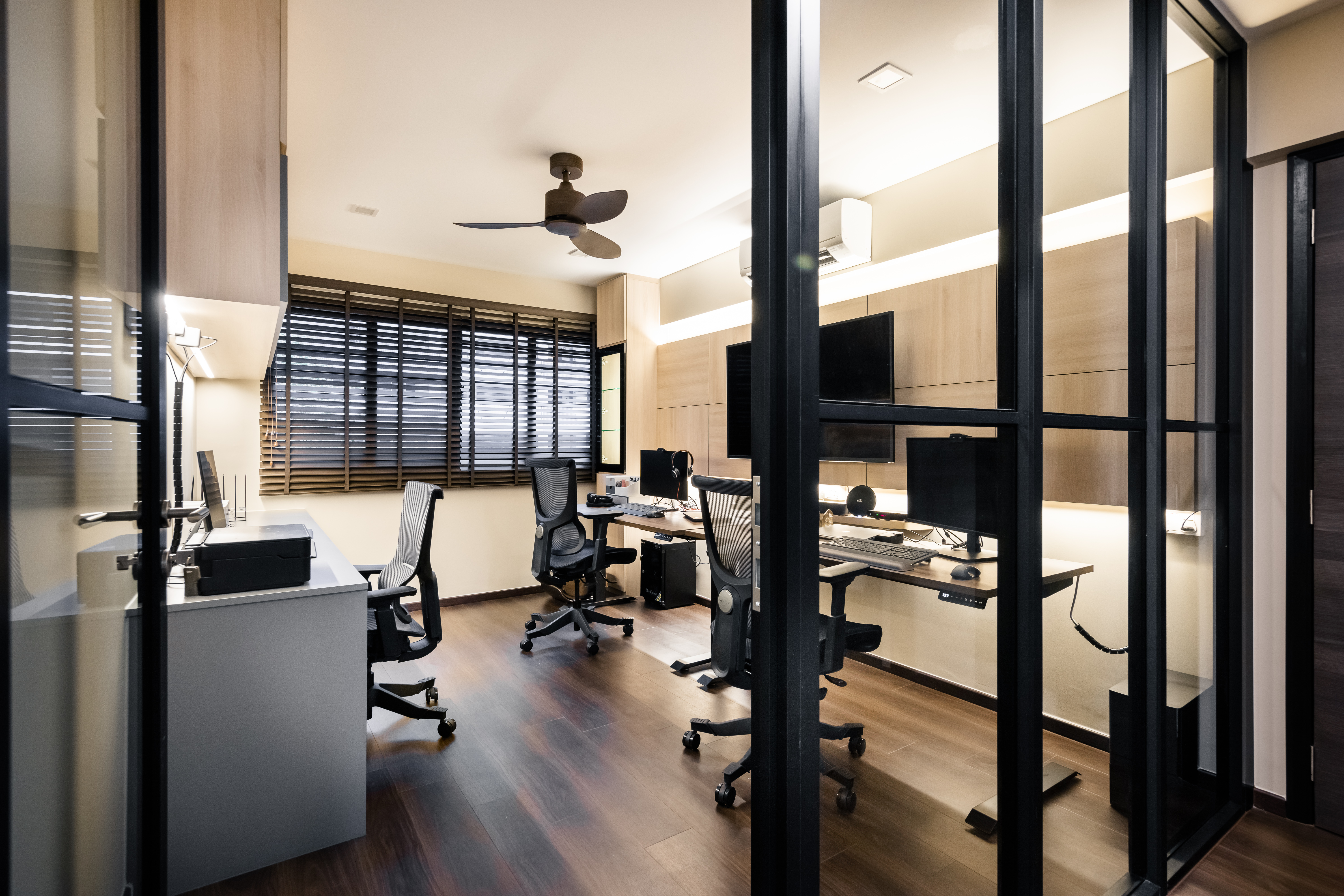 Contemporary, Modern Design - Study Room - HDB Executive Apartment - Design by U-Home Interior Design Pte Ltd