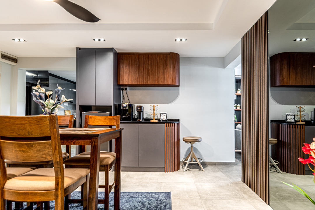 Contemporary, Modern Design - Dining Room - HDB 4 Room - Design by U-Home Interior Design Pte Ltd