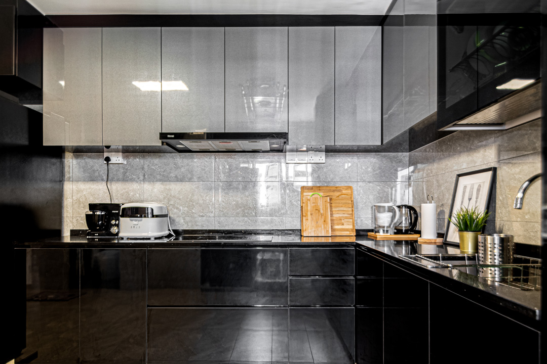 Contemporary, Modern Design - Kitchen - HDB 4 Room - Design by U-Home Interior Design Pte Ltd