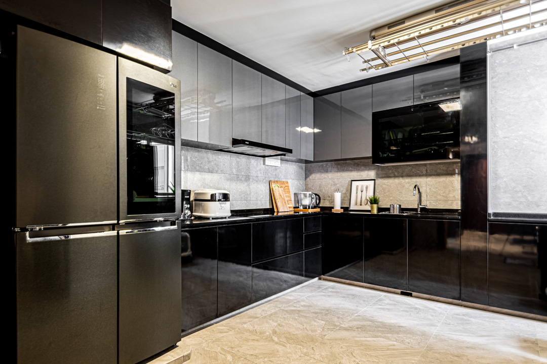 Contemporary, Modern Design - Kitchen - HDB 4 Room - Design by U-Home Interior Design Pte Ltd
