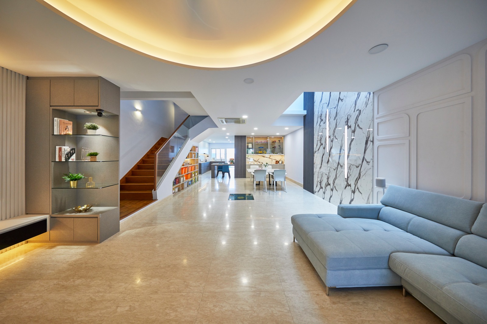 Minimalist Design - Living Room - Landed House - Design by Ultra Space Design