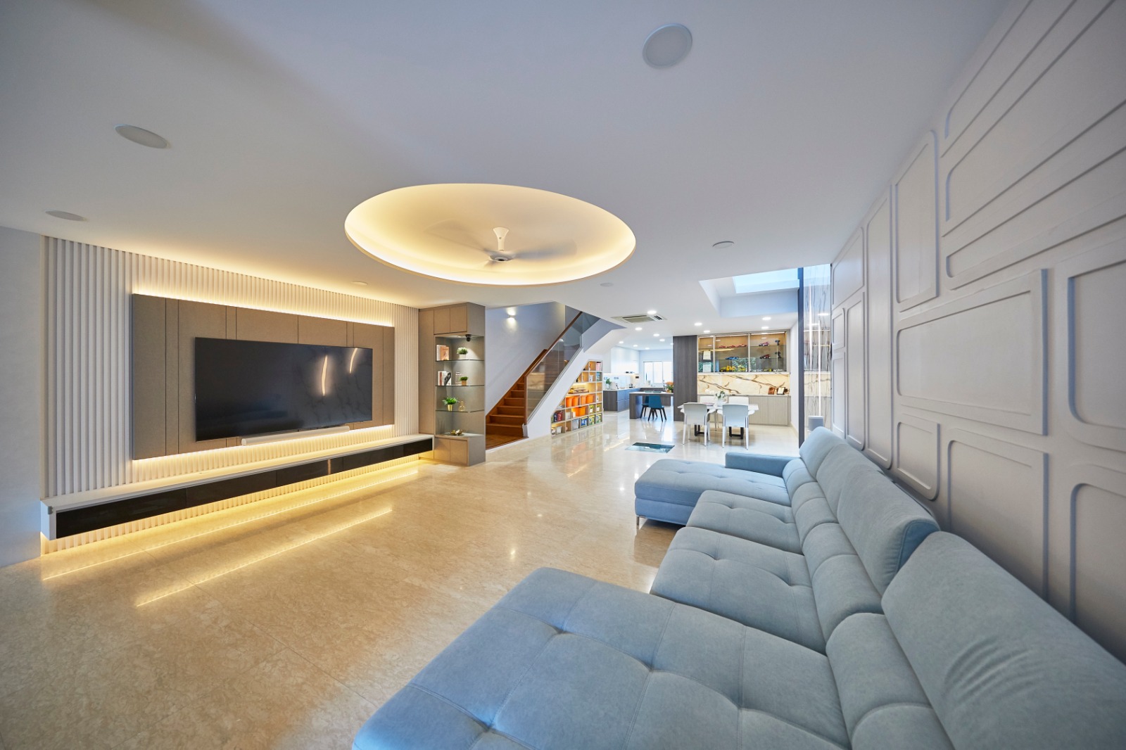 Minimalist Design - Living Room - Landed House - Design by Ultra Space Design