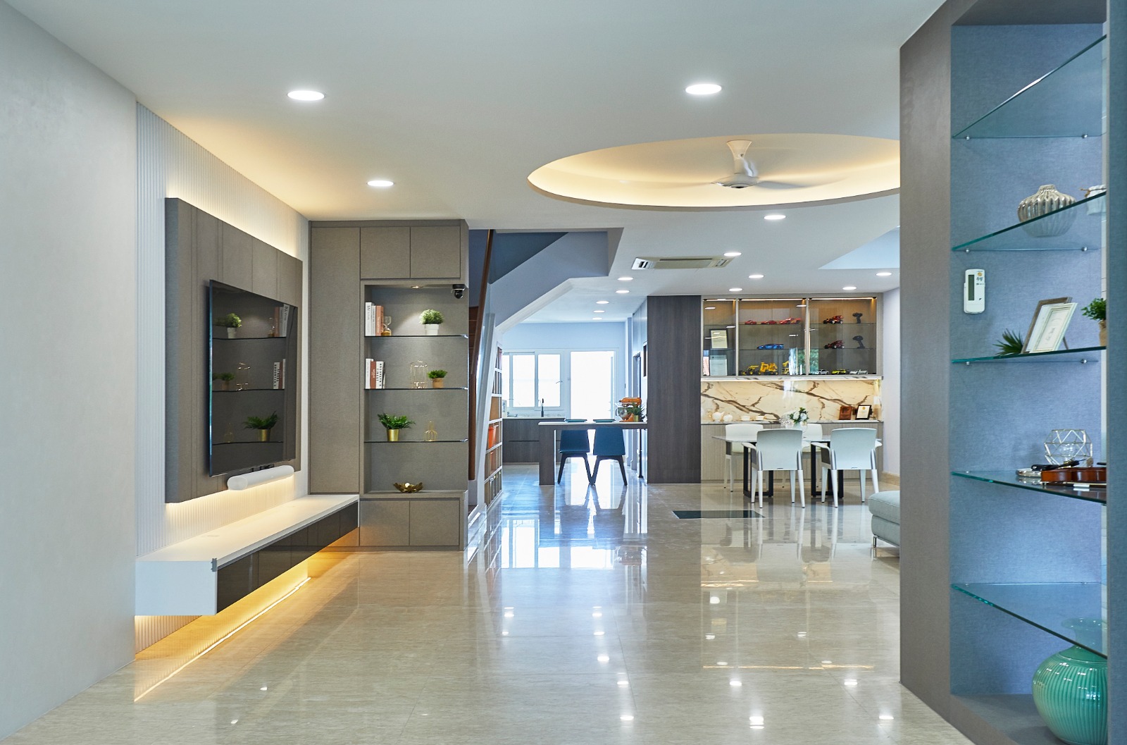 Minimalist Design - Living Room - Landed House - Design by Ultra Space Design