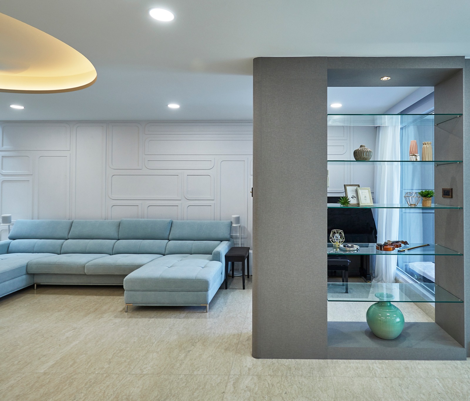 Minimalist Design - Living Room - Landed House - Design by Ultra Space Design