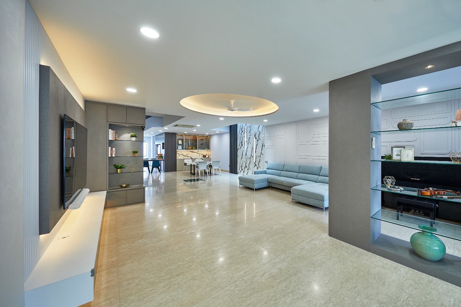 Minimalist Design - Living Room - Landed House - Design by Ultra Space Design