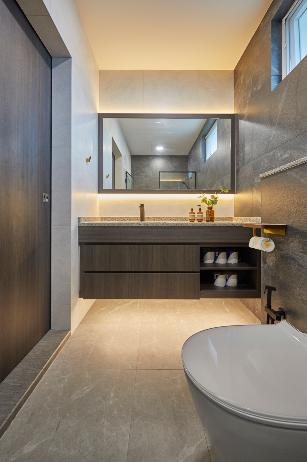 Minimalist Design - Bathroom - Landed House - Design by Ultra Space Design