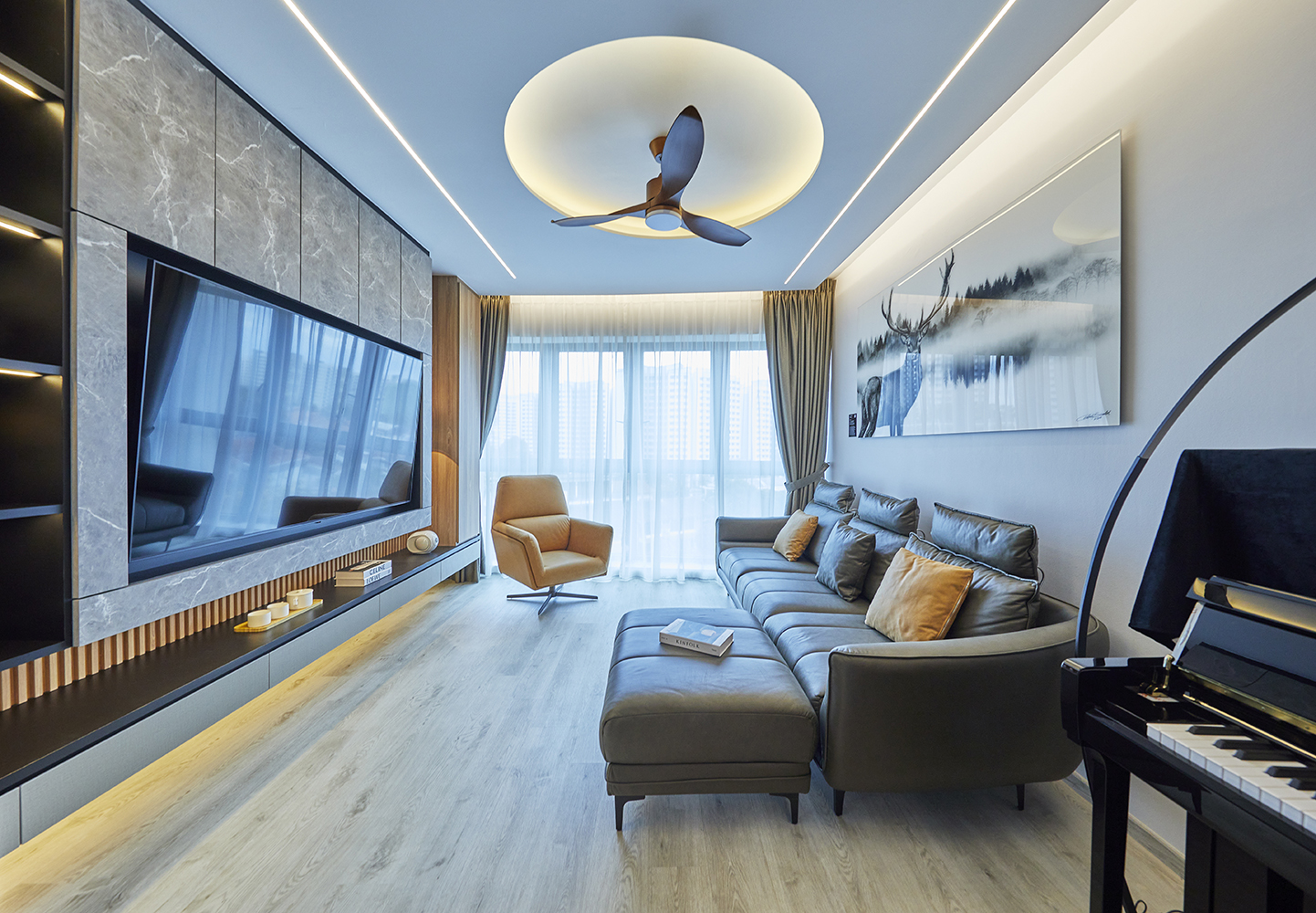 Contemporary Design - Living Room - Condominium - Design by Ultra Space Design
