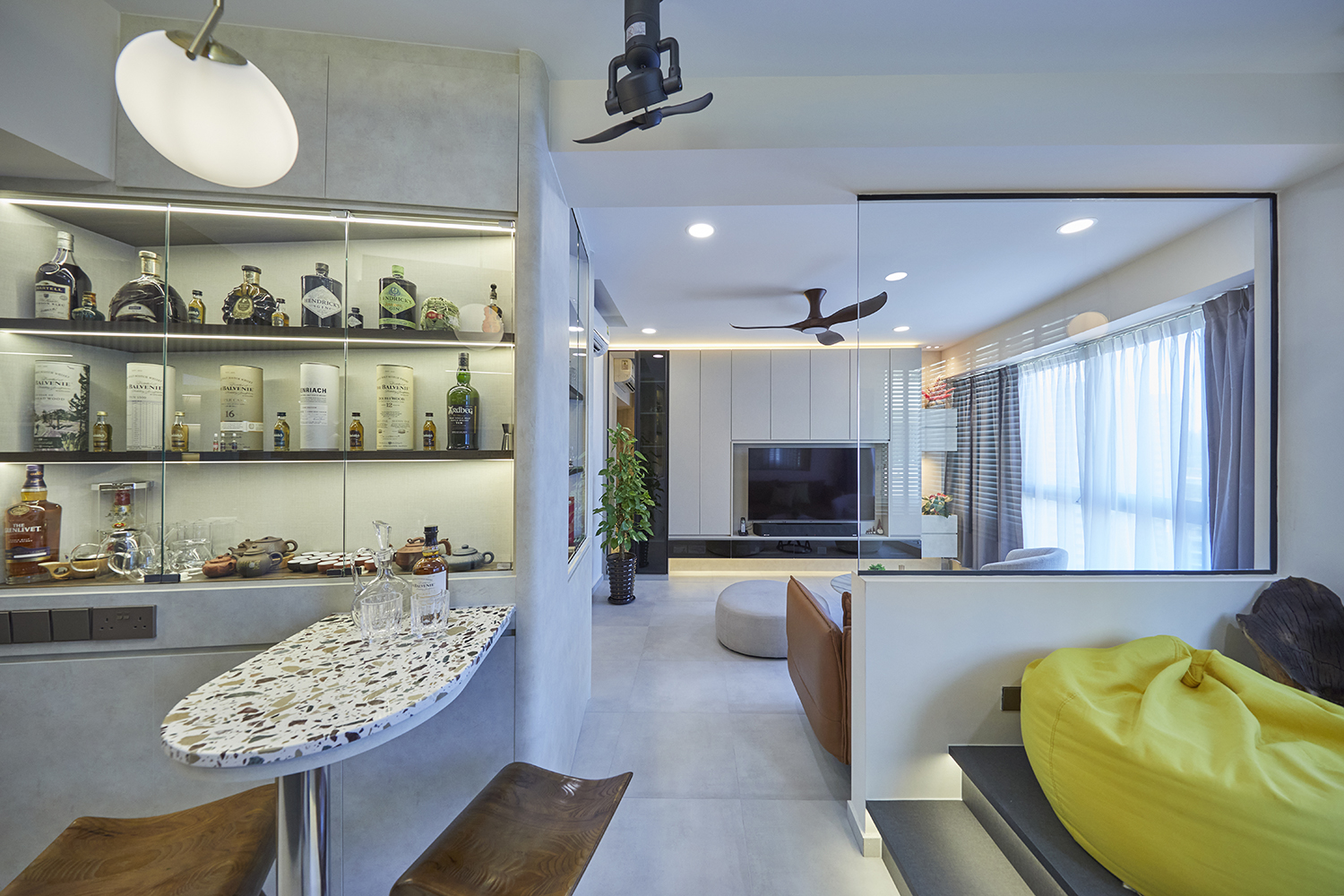 Modern Design - Living Room - Condominium - Design by Ultra Space Design