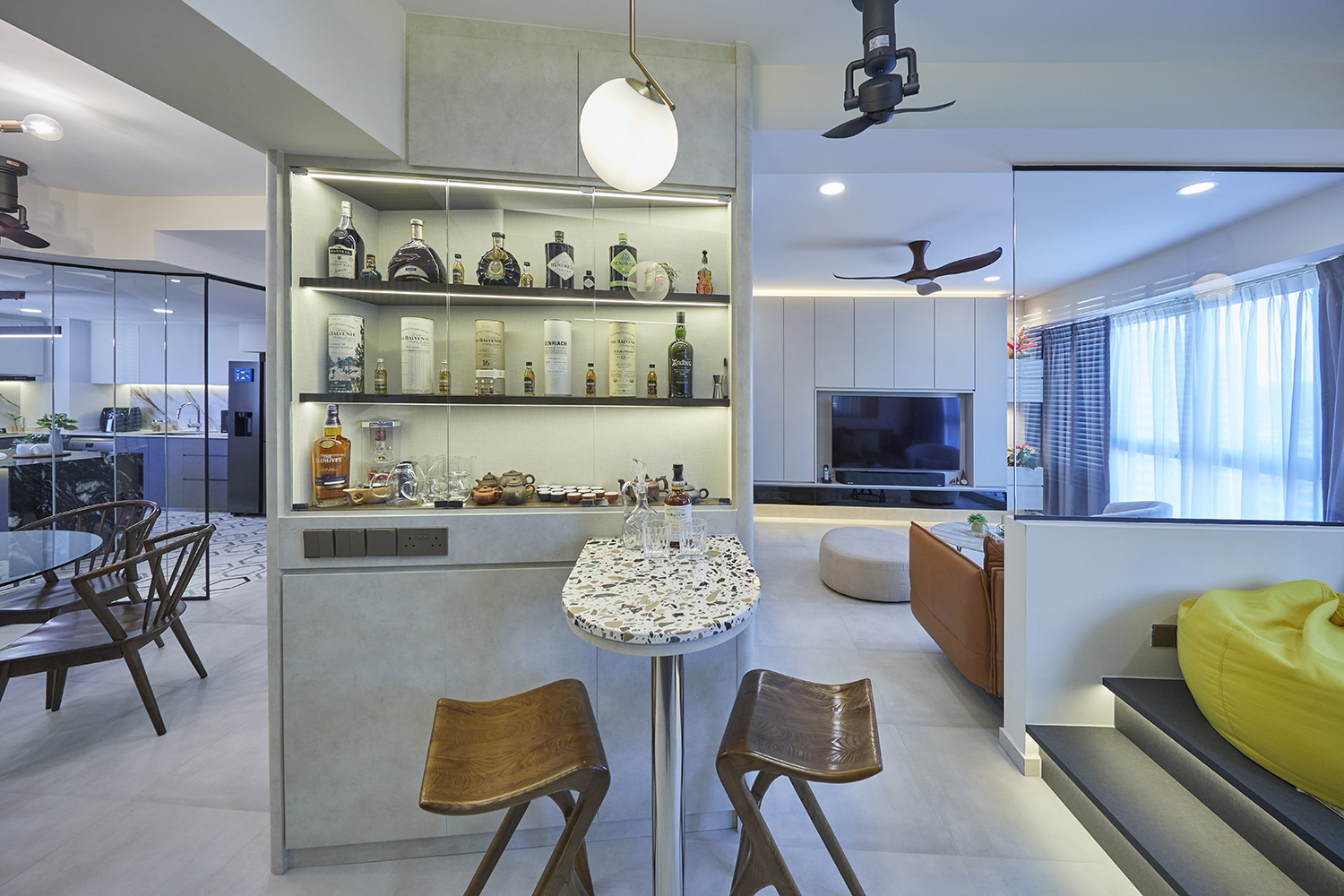 Modern Design - Living Room - Condominium - Design by Ultra Space Design
