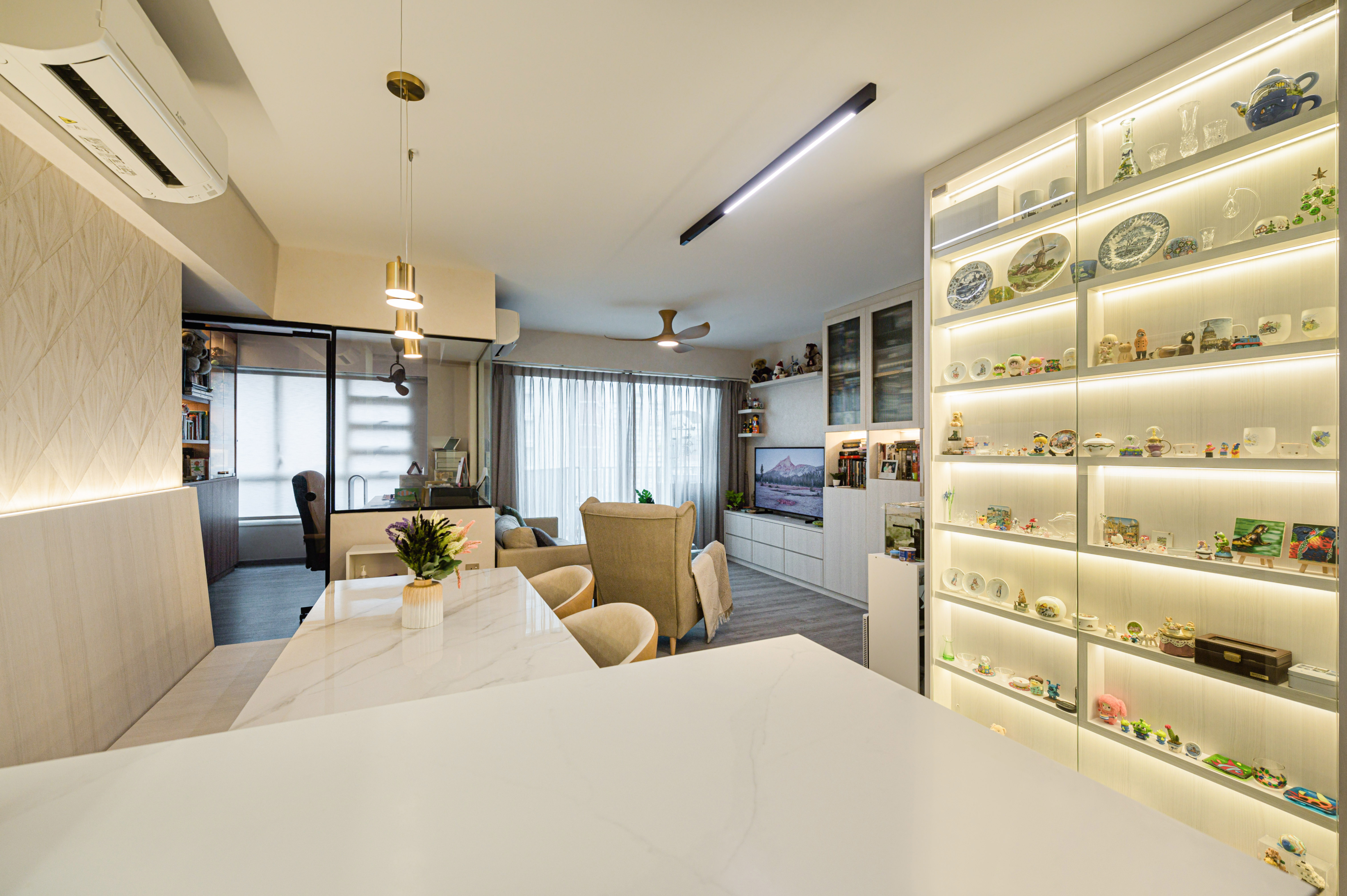 Contemporary, Modern, Scandinavian Design - Living Room - HDB 4 Room - Design by DAP Atelier