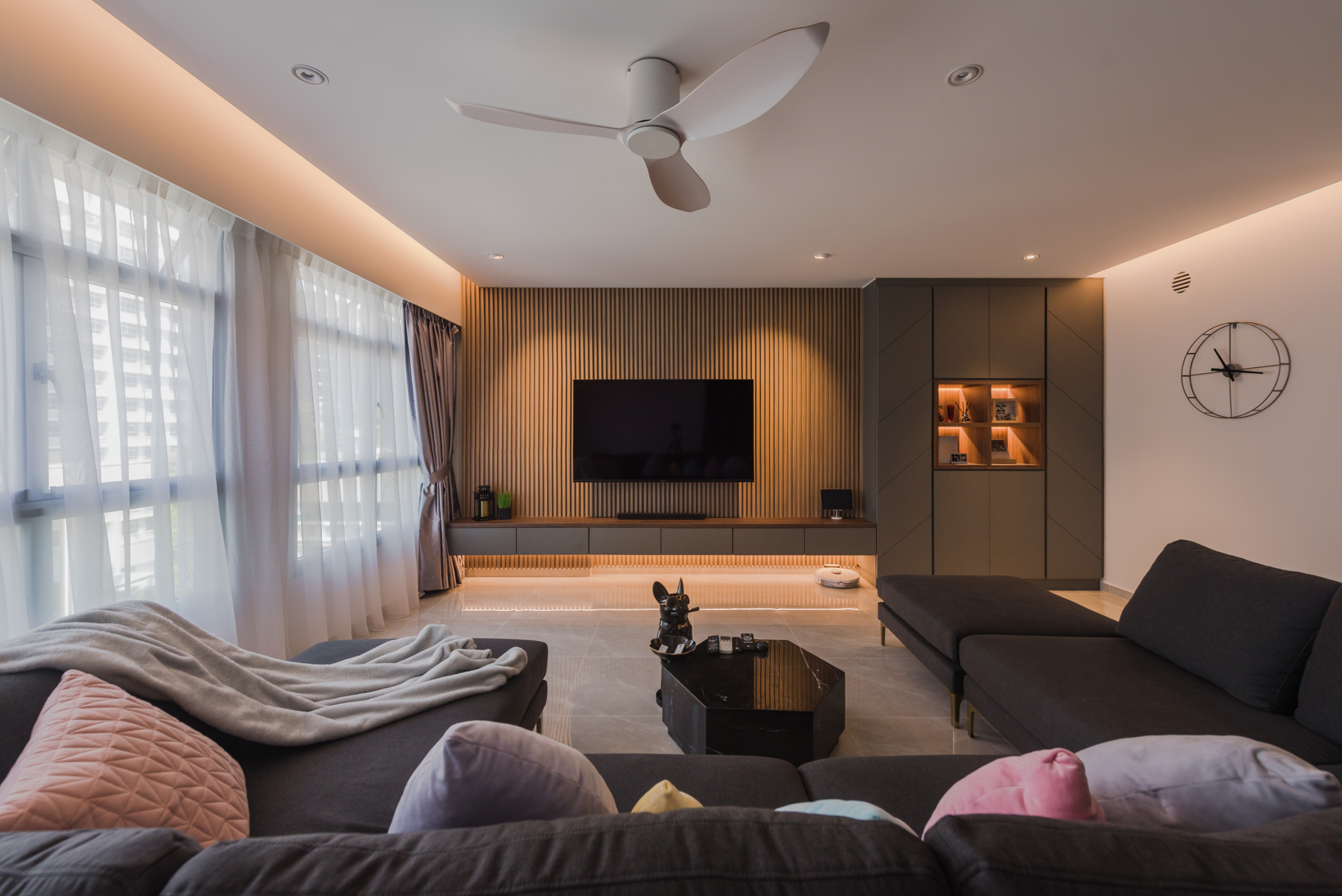 Contemporary, Modern Design - Living Room - HDB 5 Room - Design by DAP Atelier