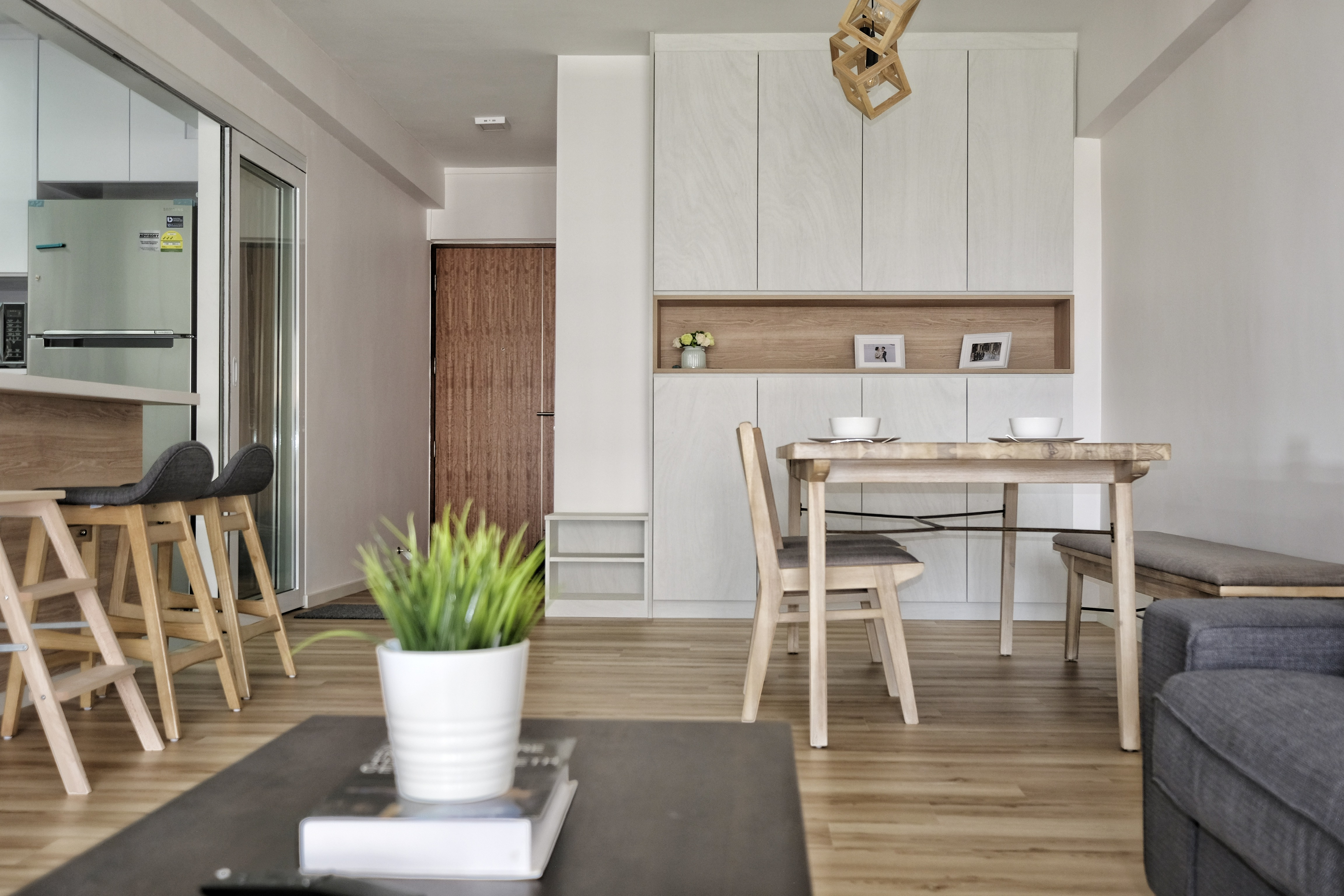 Contemporary, Mediterranean, Minimalist Design - Living Room - HDB 4 Room - Design by United Team Lifestyle