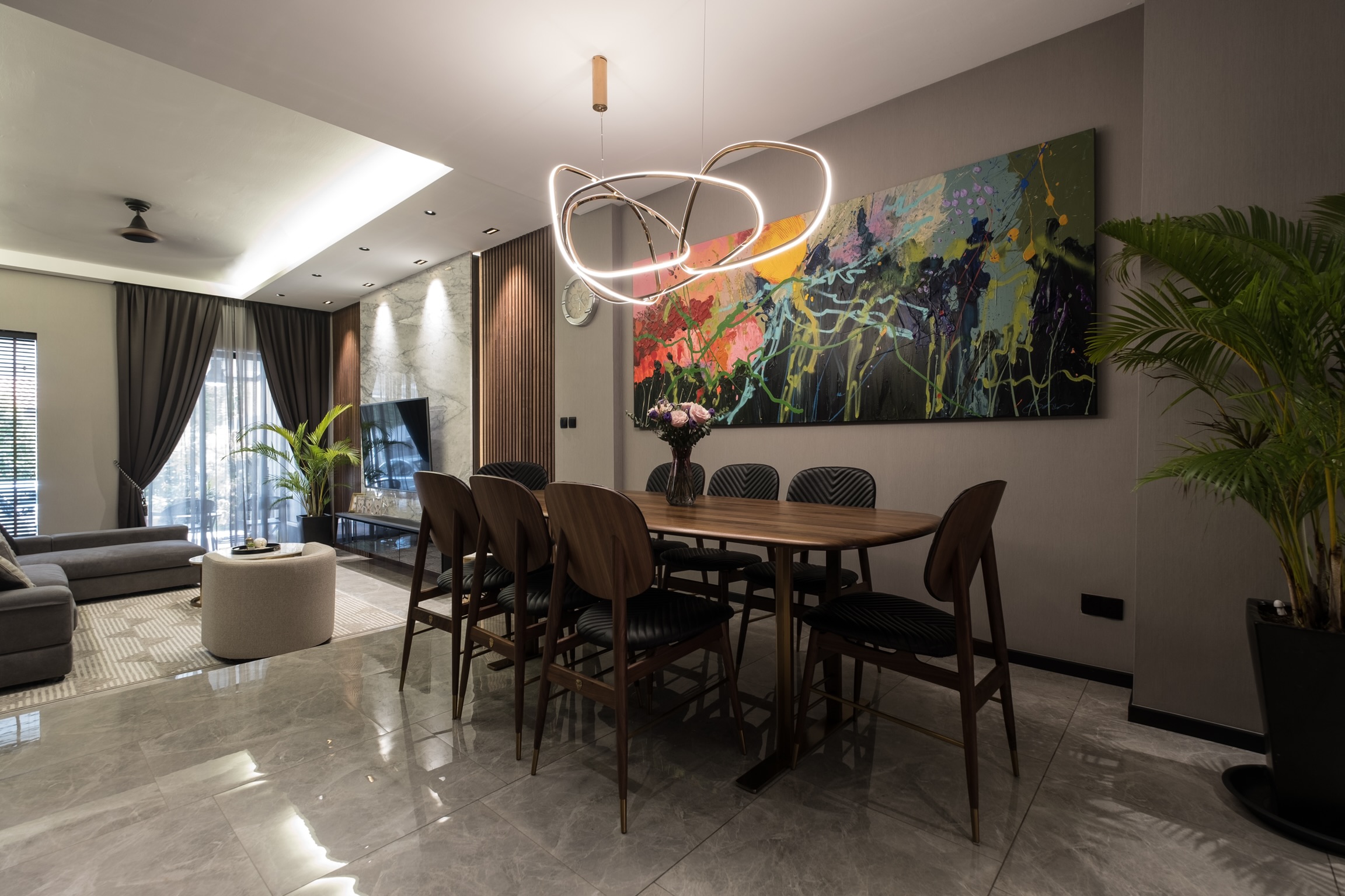 Contemporary, Modern Design - Dining Room - Landed House - Design by United Team Lifestyle