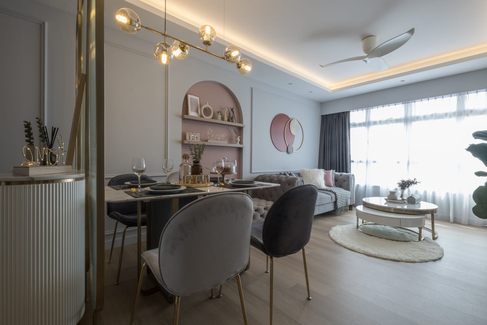 Classical, Contemporary, Modern Design - Dining Room - HDB 4 Room - Design by United Team Lifestyle