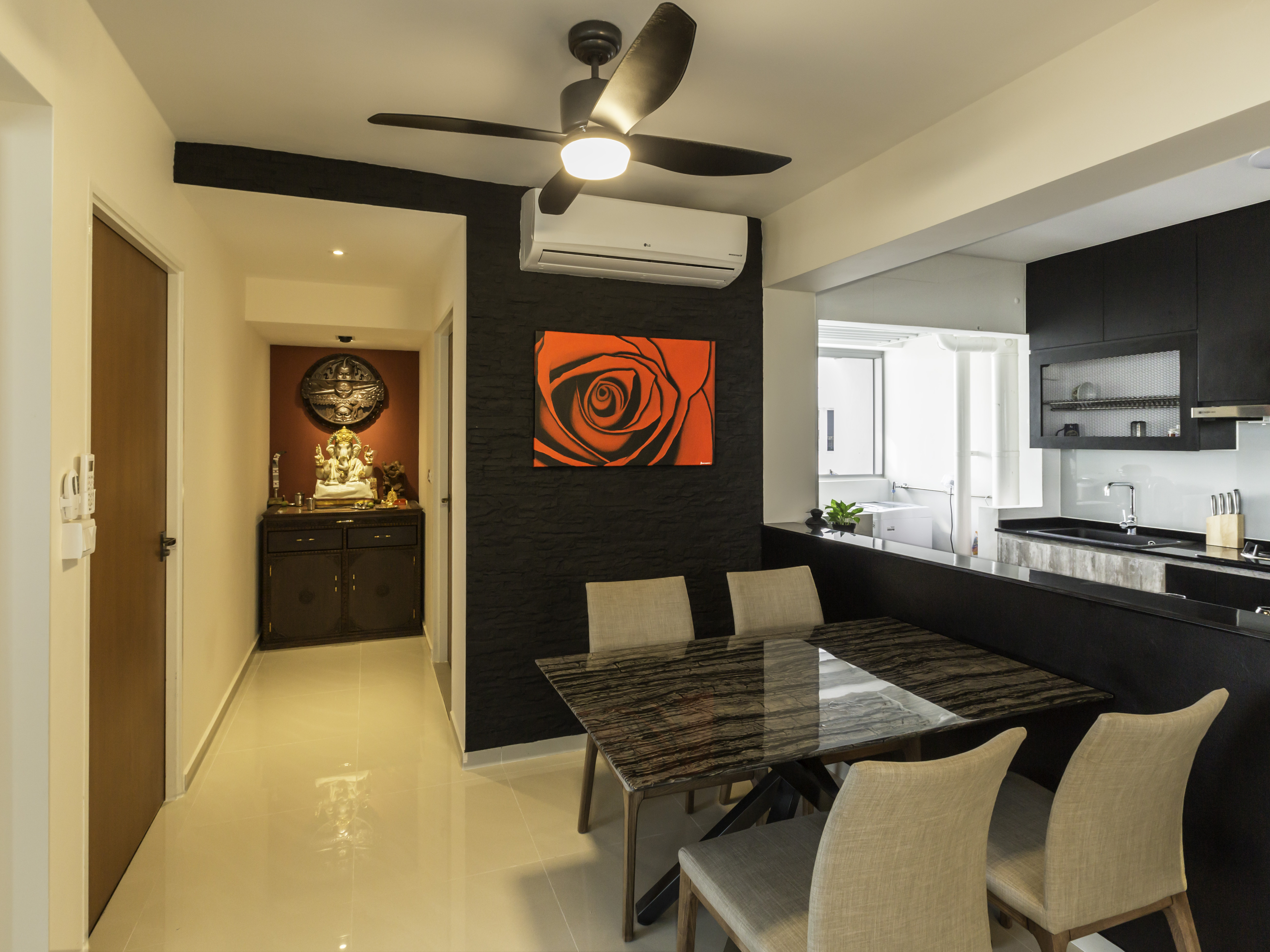 Modern, Resort Design - Dining Room - HDB 4 Room - Design by Vegas Interior Design Pte Ltd