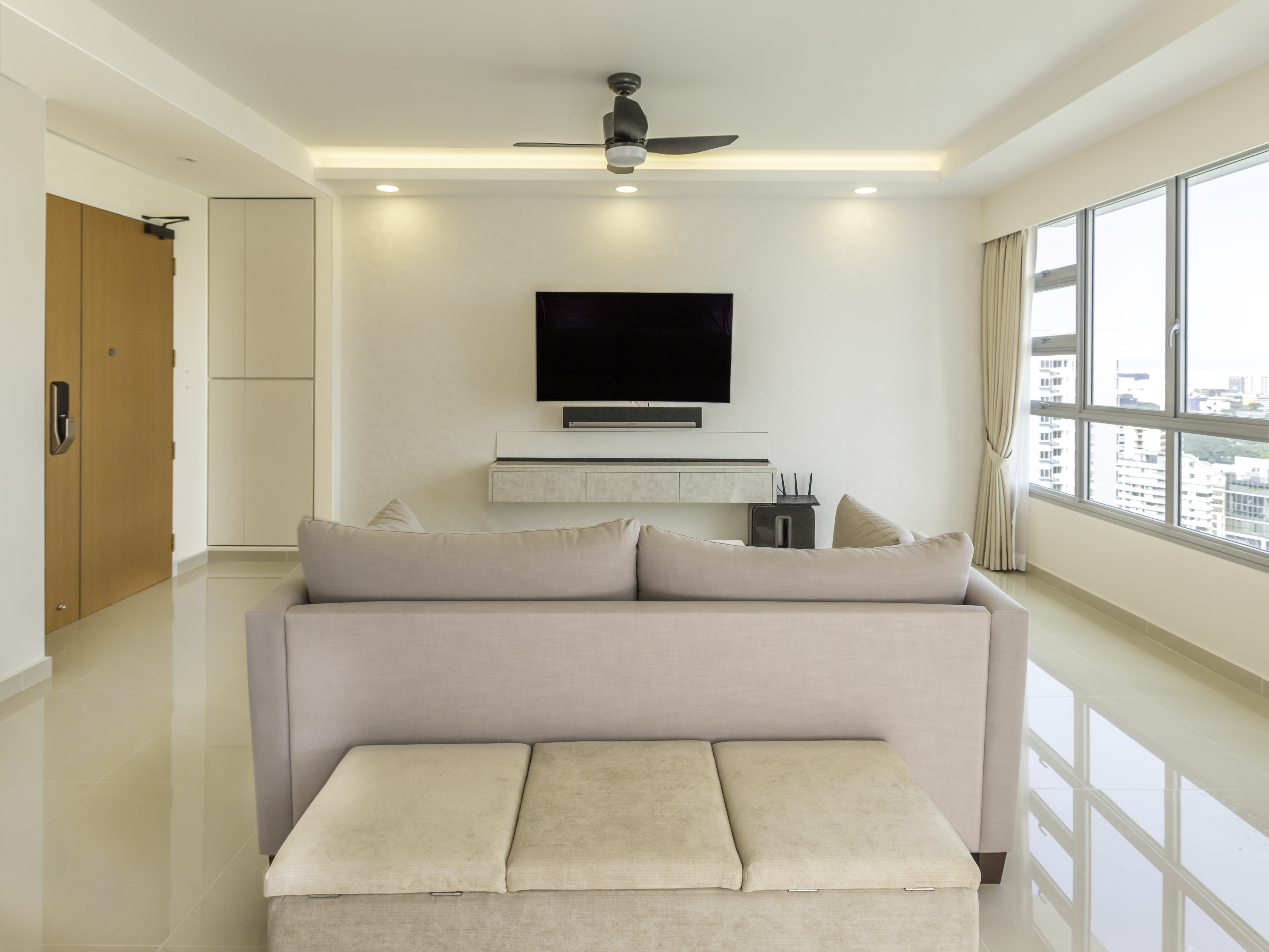 Modern, Resort Design - Living Room - HDB 4 Room - Design by Vegas Interior Design Pte Ltd