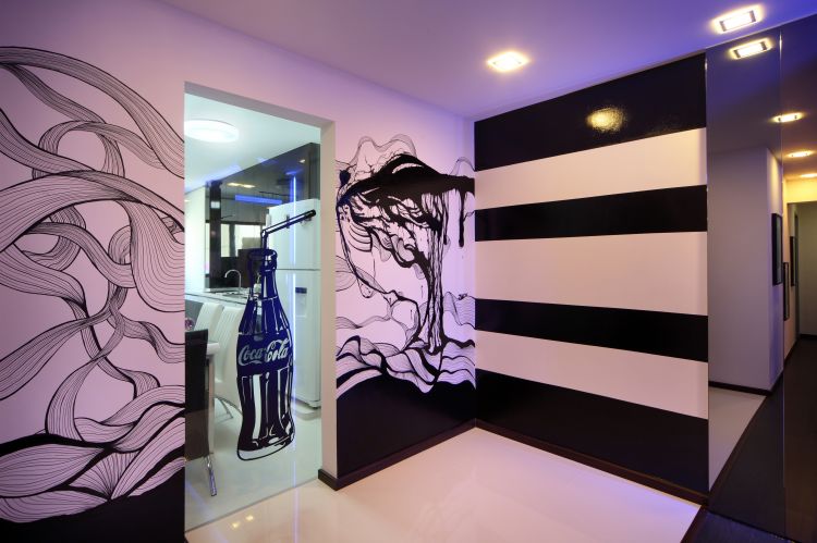 Contemporary, Modern Design - Living Room - HDB 4 Room - Design by Vegas Interior Design Pte Ltd